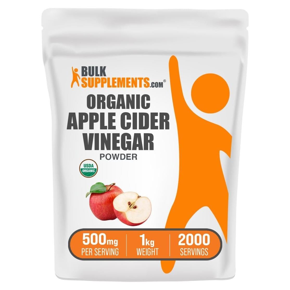 Polvo de Vinagre de Sidra de Manzana Orgánico BulkSupplements 1kg
