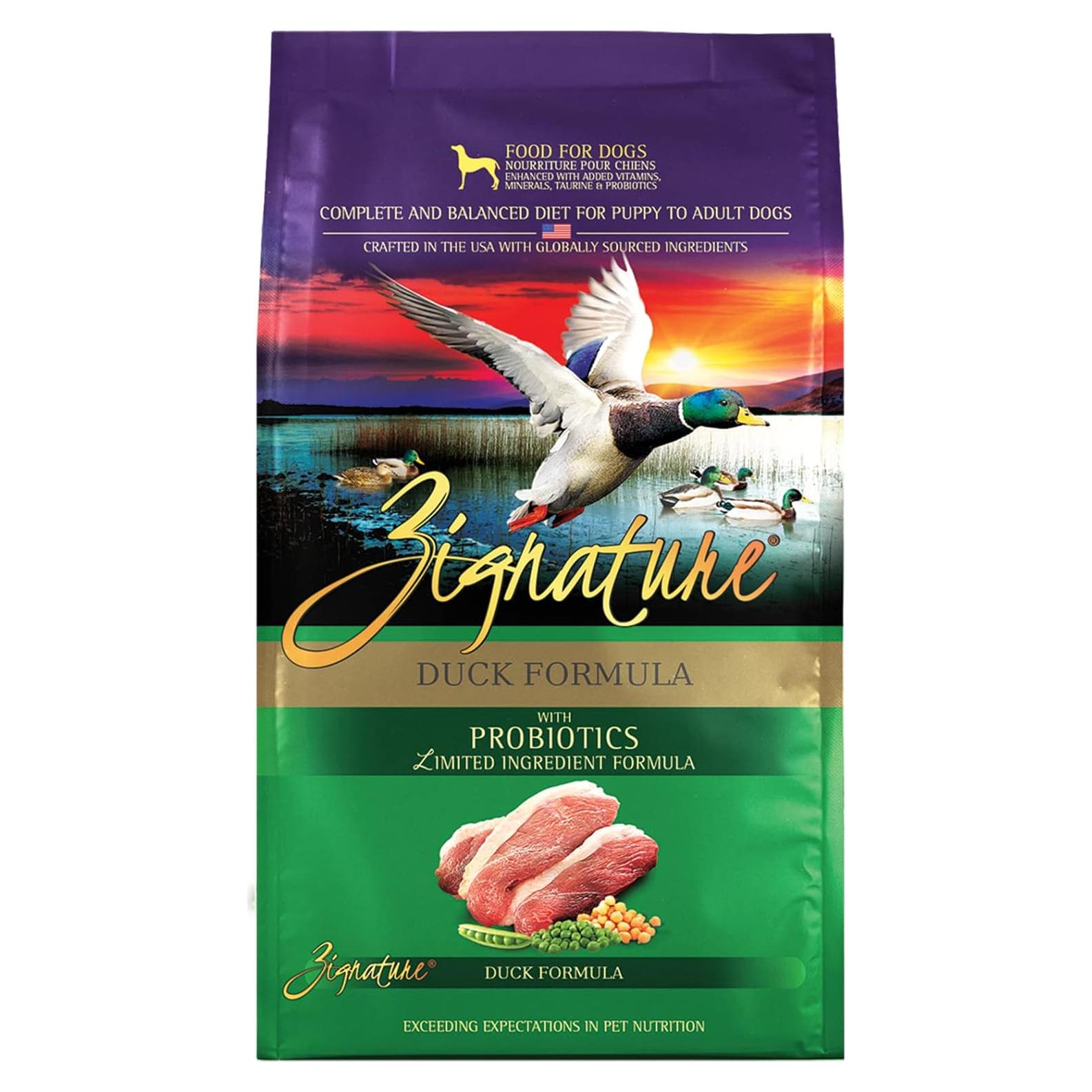 Comida Seca para Perros Zignature Pato 1.81kg - Ingredientes Limitados
