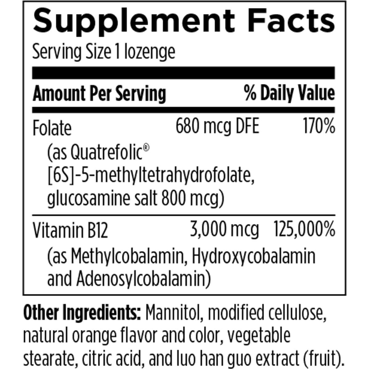 Trifolamin B12 + Folato 3000mcg - Suplemento Saludable 60 Tabletas
