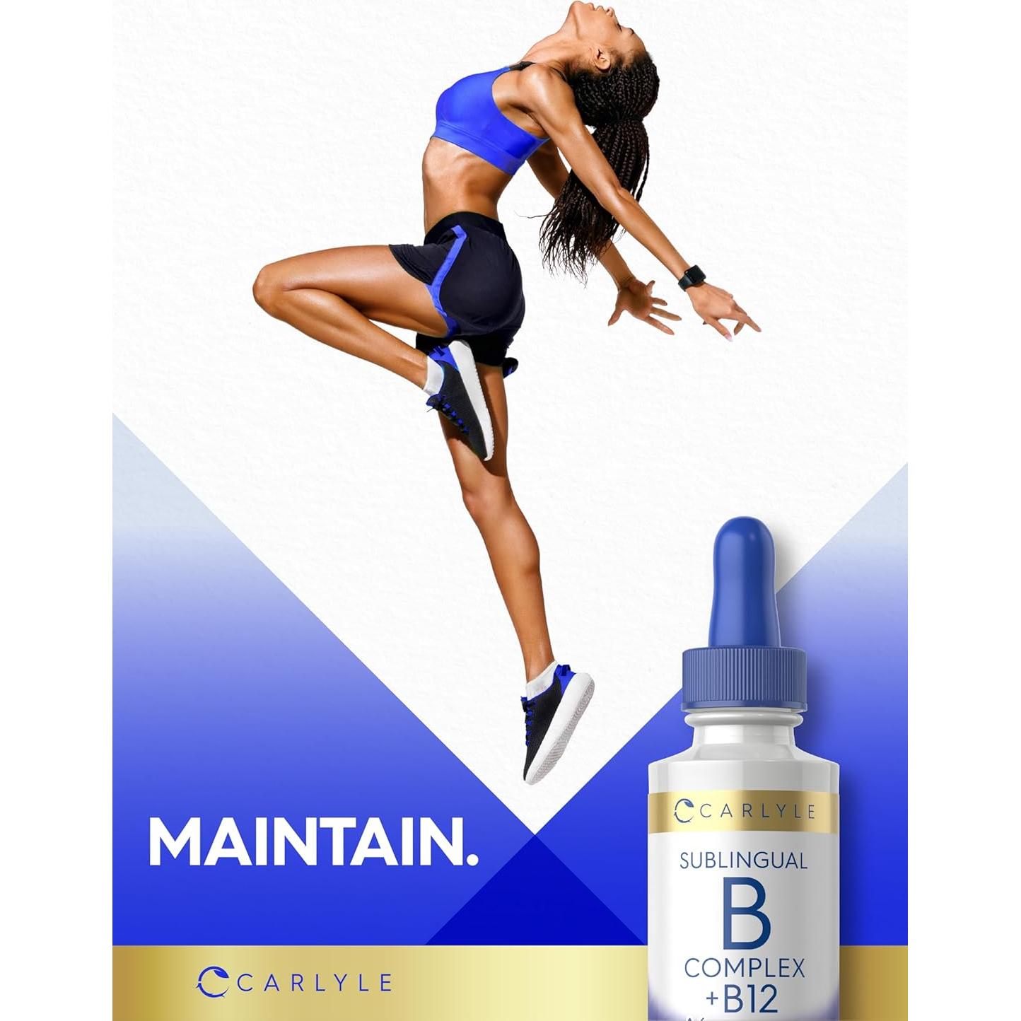 Carlyle Complejo de Vitaminas B Sublingual 59.15 ml B12 Sabor Baya