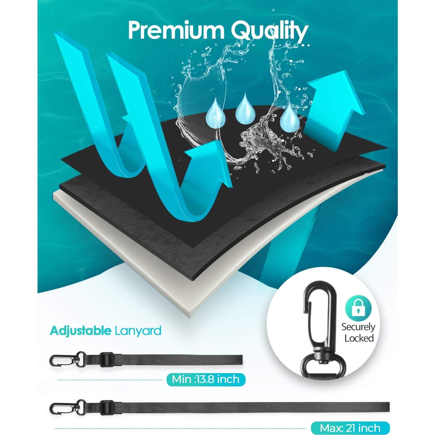 Funda Impermeable Hiearcool para iPhone 21 cm IPX8 2Pack