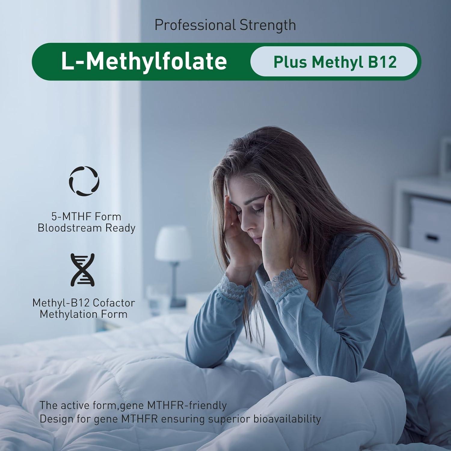 Suplemento de Folato Activo 5-MTHF Simlike - 60 Cápsulas