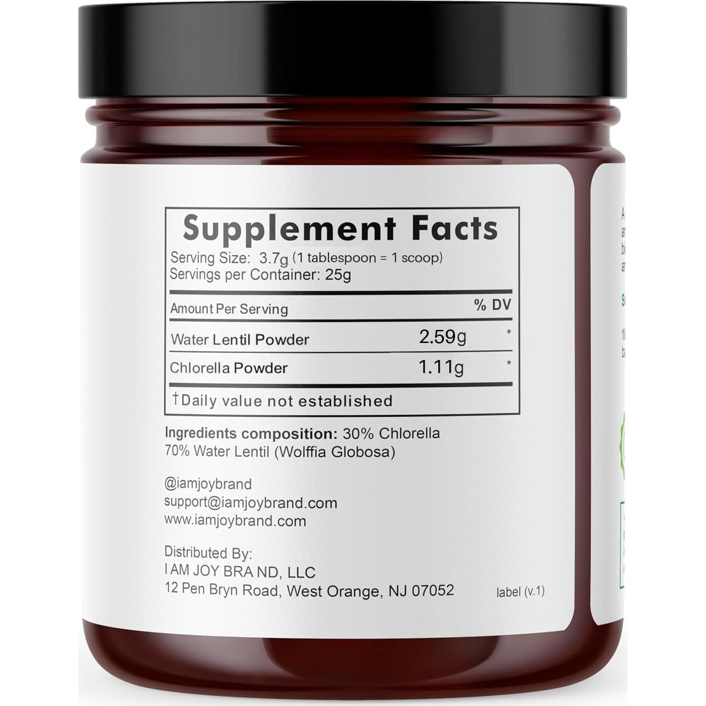 Polvo de Proteína de Lenteja de Agua Soy Alegría 85g Vegano