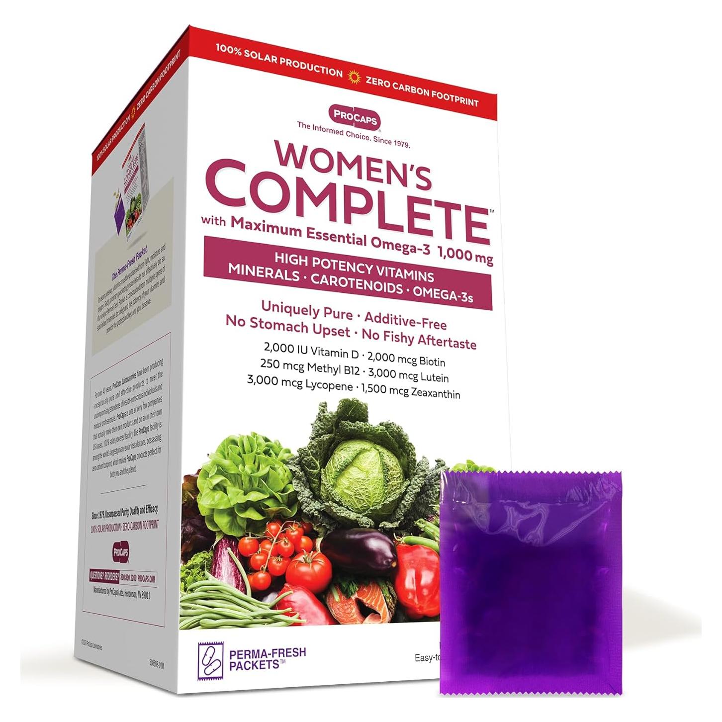 Multivitamina Completa para Mujeres Andrew Lessman 120 Cápsulas con Omega-3