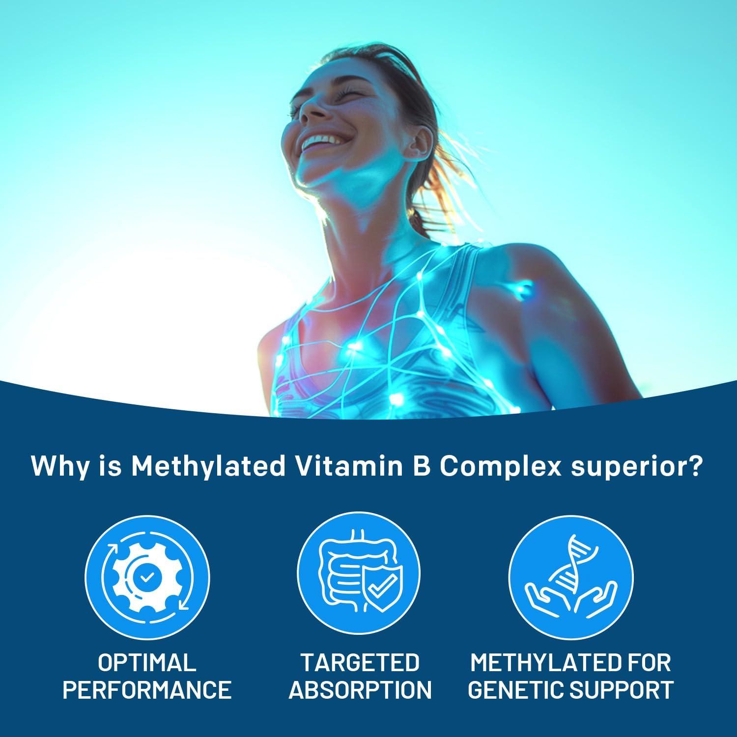 Complejo B Metilado PrimeMD 1000 mcg - 90 Cápsulas Energía y Bienestar