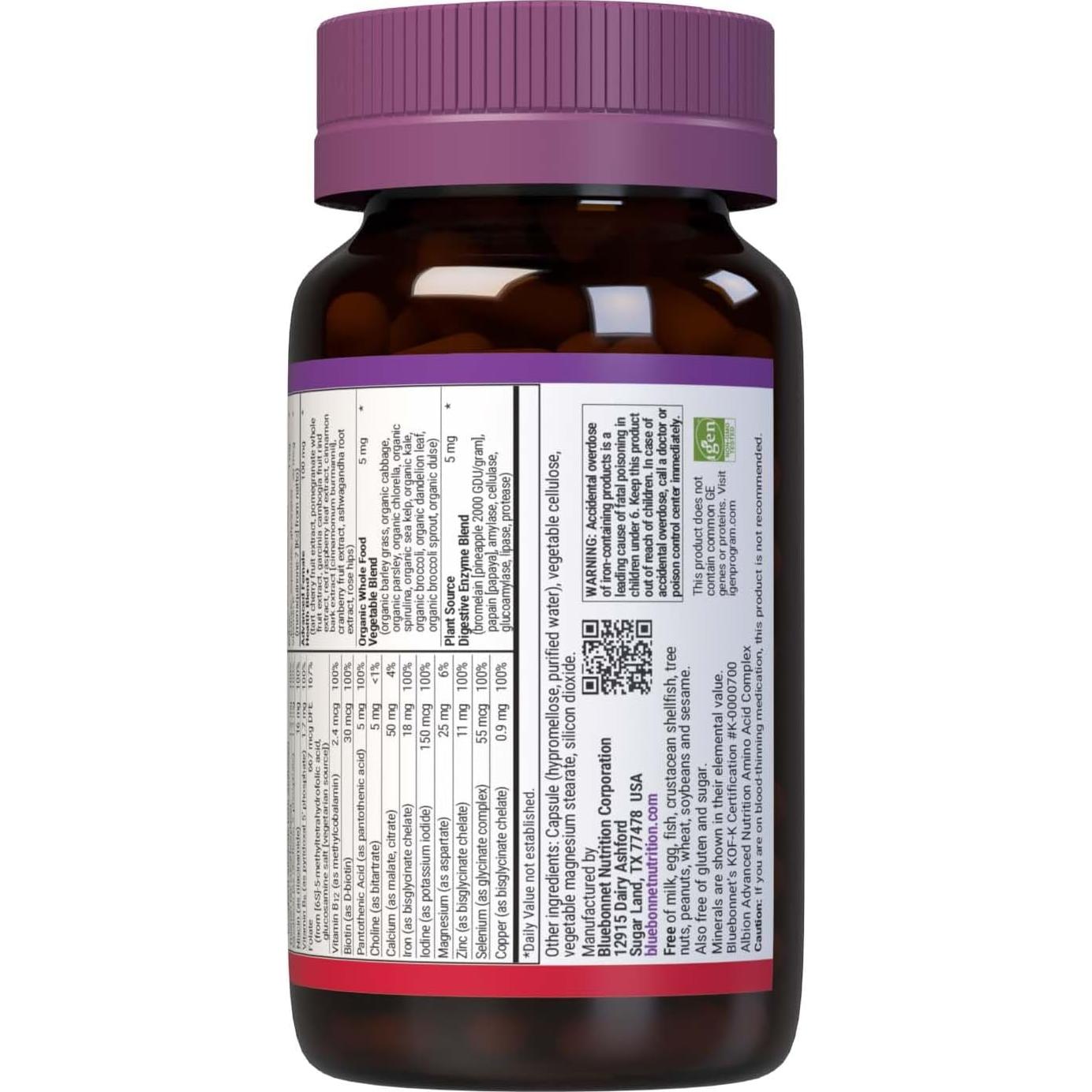 Cápsulas Vegetales Bluebonnet Nutrition Ladies One 90 Unidades