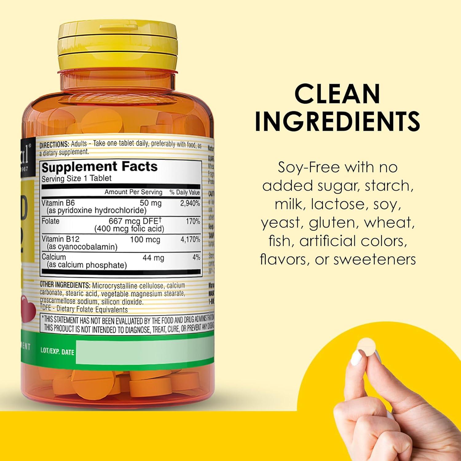 Ácido Fólico Mason Natural con B6 y B12 - 90 Tabletas