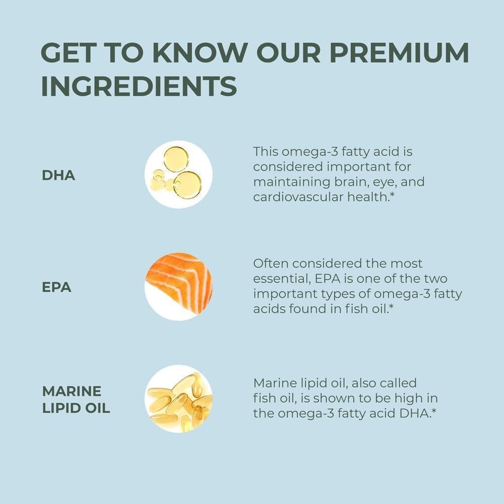 Suplemento Omega 3 Primal Harvest 60 Cápsulas 1000mg EPA DHA