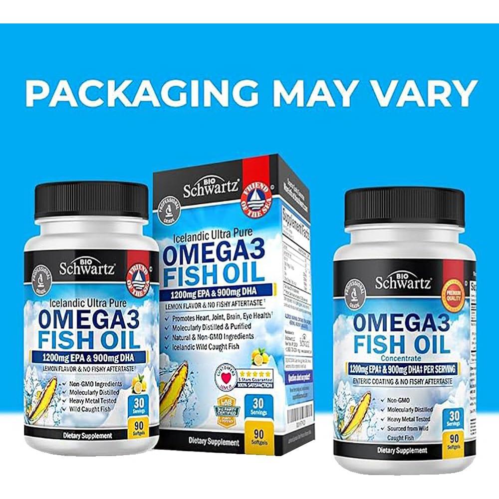 Suplemento Omega 3 BioSchwartz 1200mg + Probiotico 40 Mil UFC