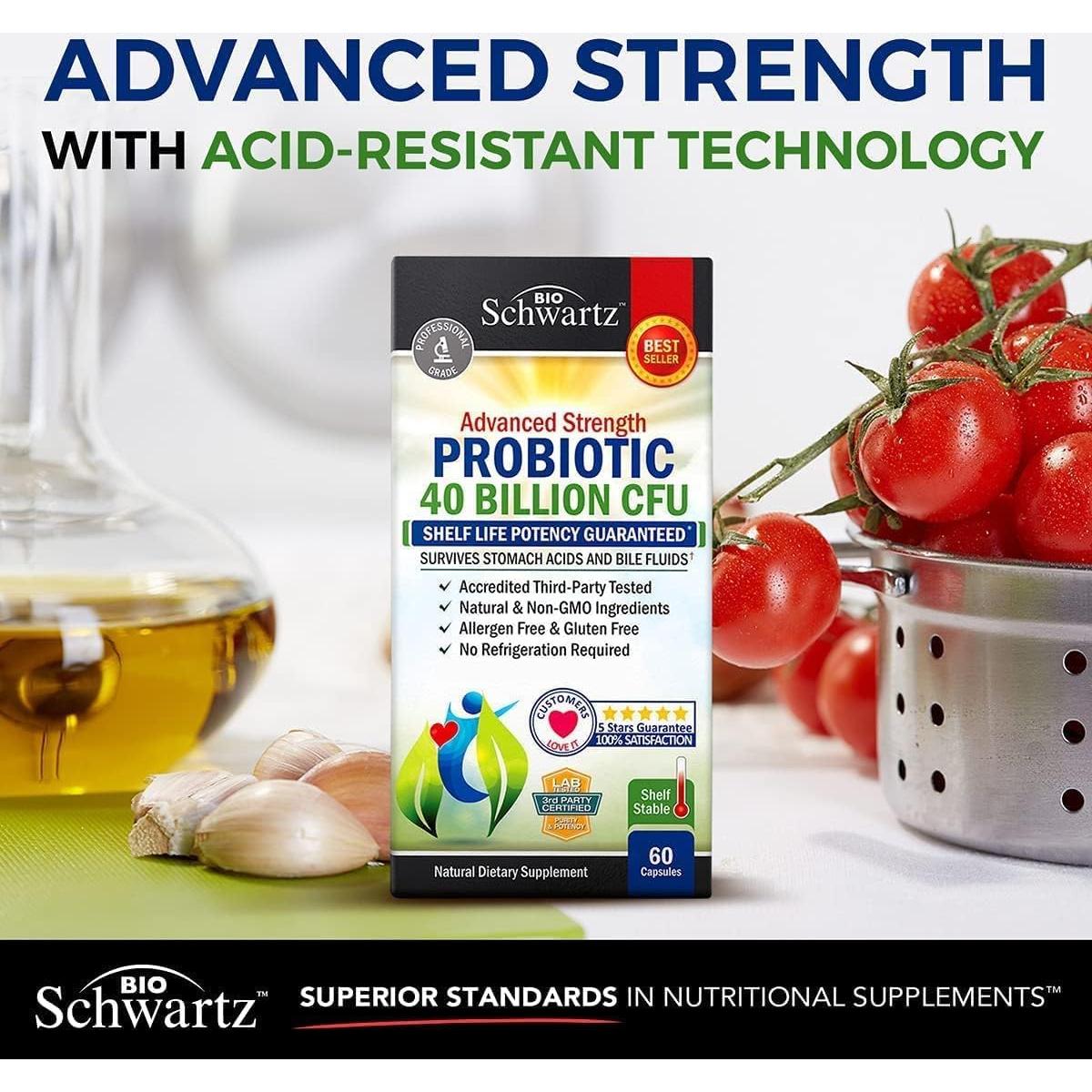 Suplemento Omega 3 BioSchwartz 1200mg + Probiotico 40 Mil UFC