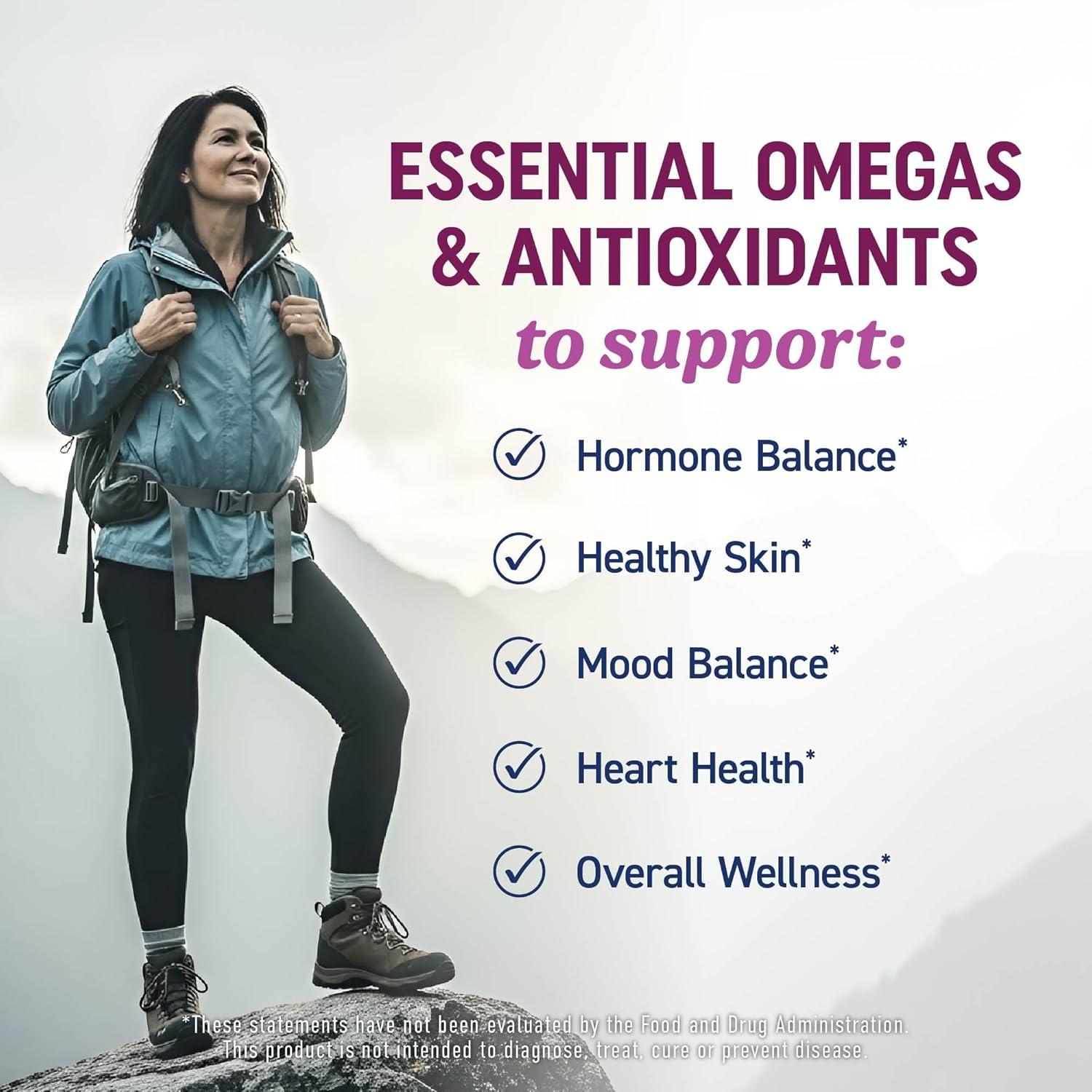 Suplemento Omega 3 para Mujeres MAV Nutrition 600mg + 800mg Onagra