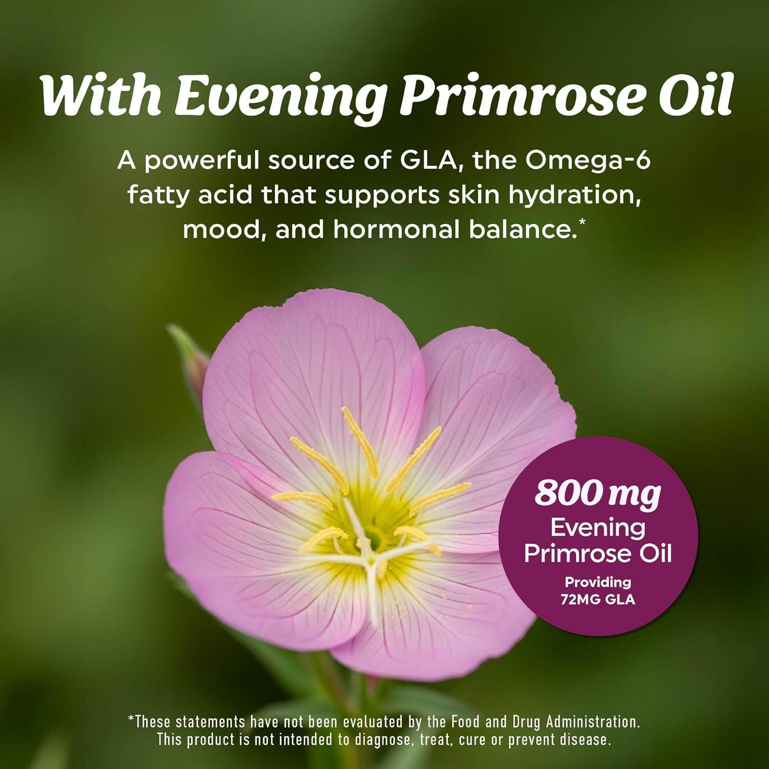 Suplemento Omega 3 para Mujeres MAV Nutrition 600mg + 800mg Onagra