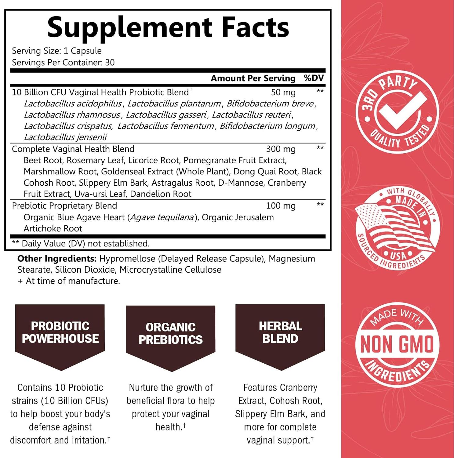 Probioticos Vaginales BioSchwartz 30 Cápsulas - Salud Femenina