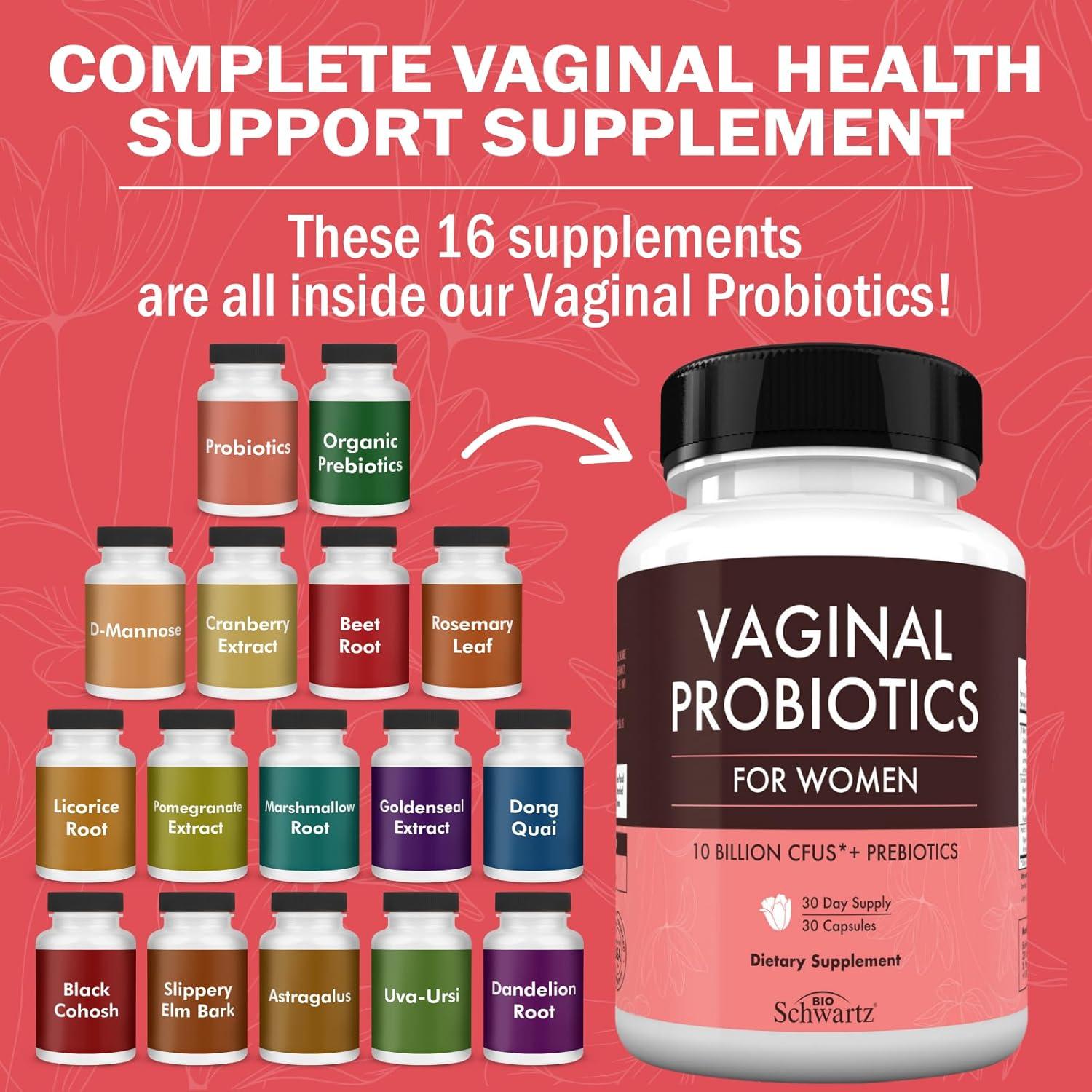 Probioticos Vaginales BioSchwartz 30 Cápsulas - Salud Femenina