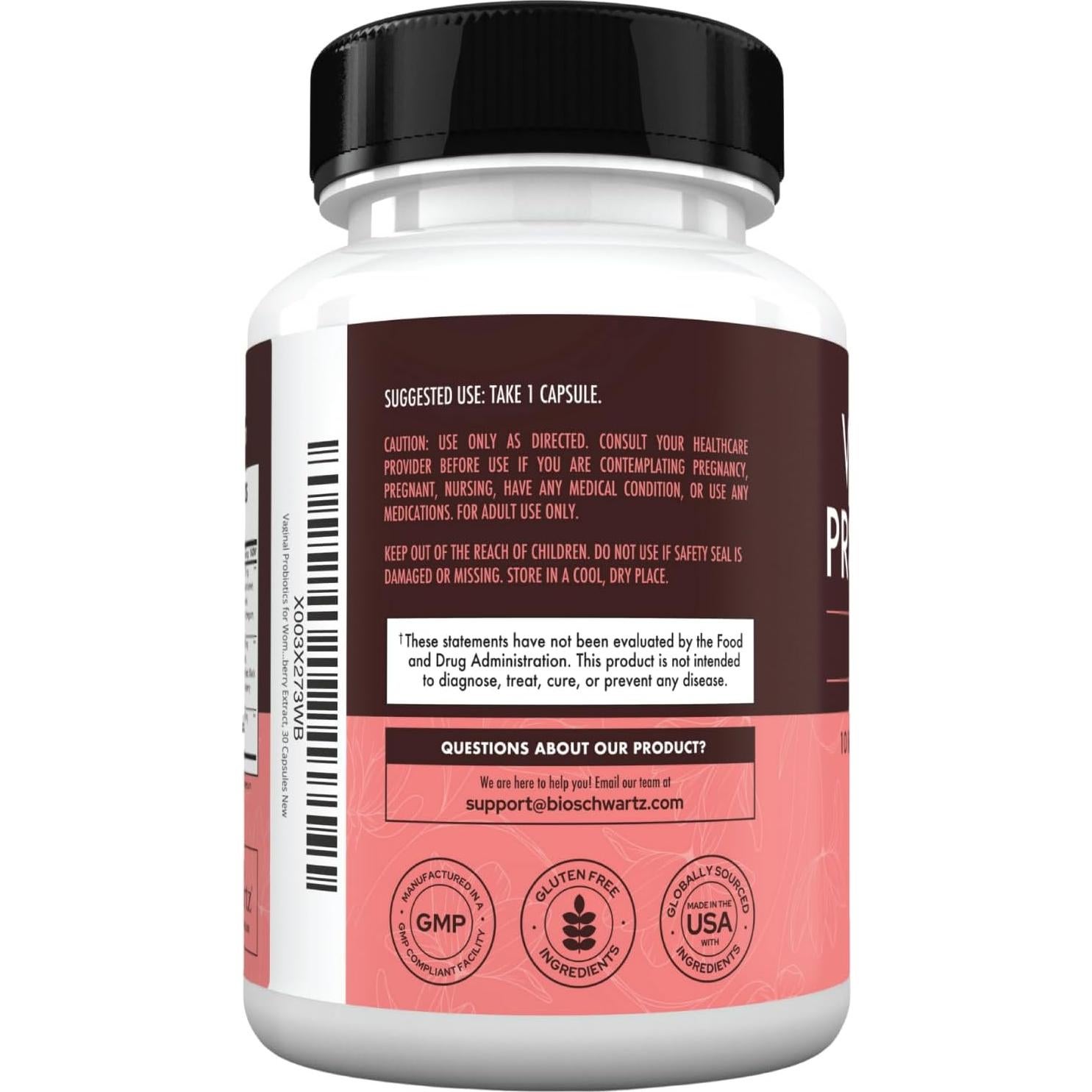 Probioticos Vaginales BioSchwartz 30 Cápsulas - Salud Femenina