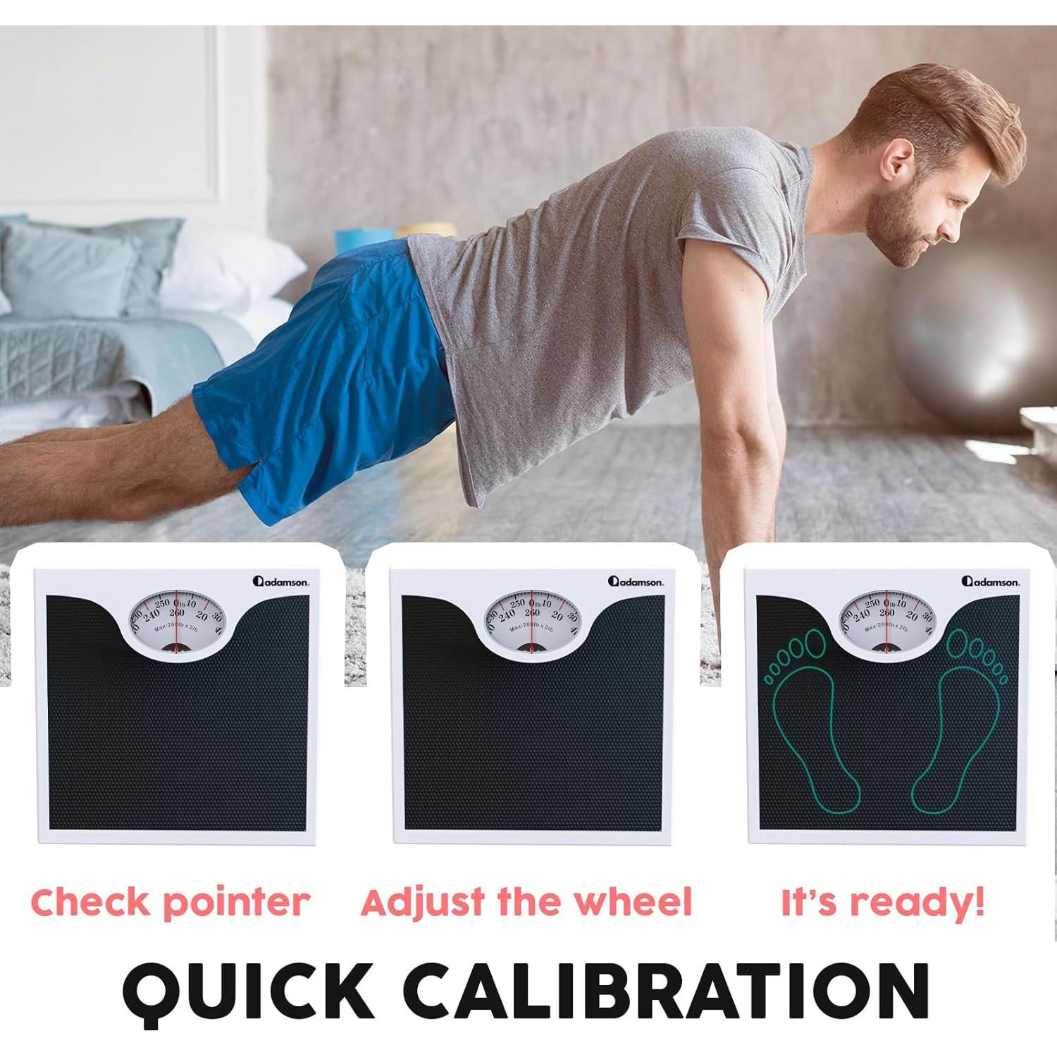 Báscula de baño Adamson A22 analógica - Soporta 118 kg