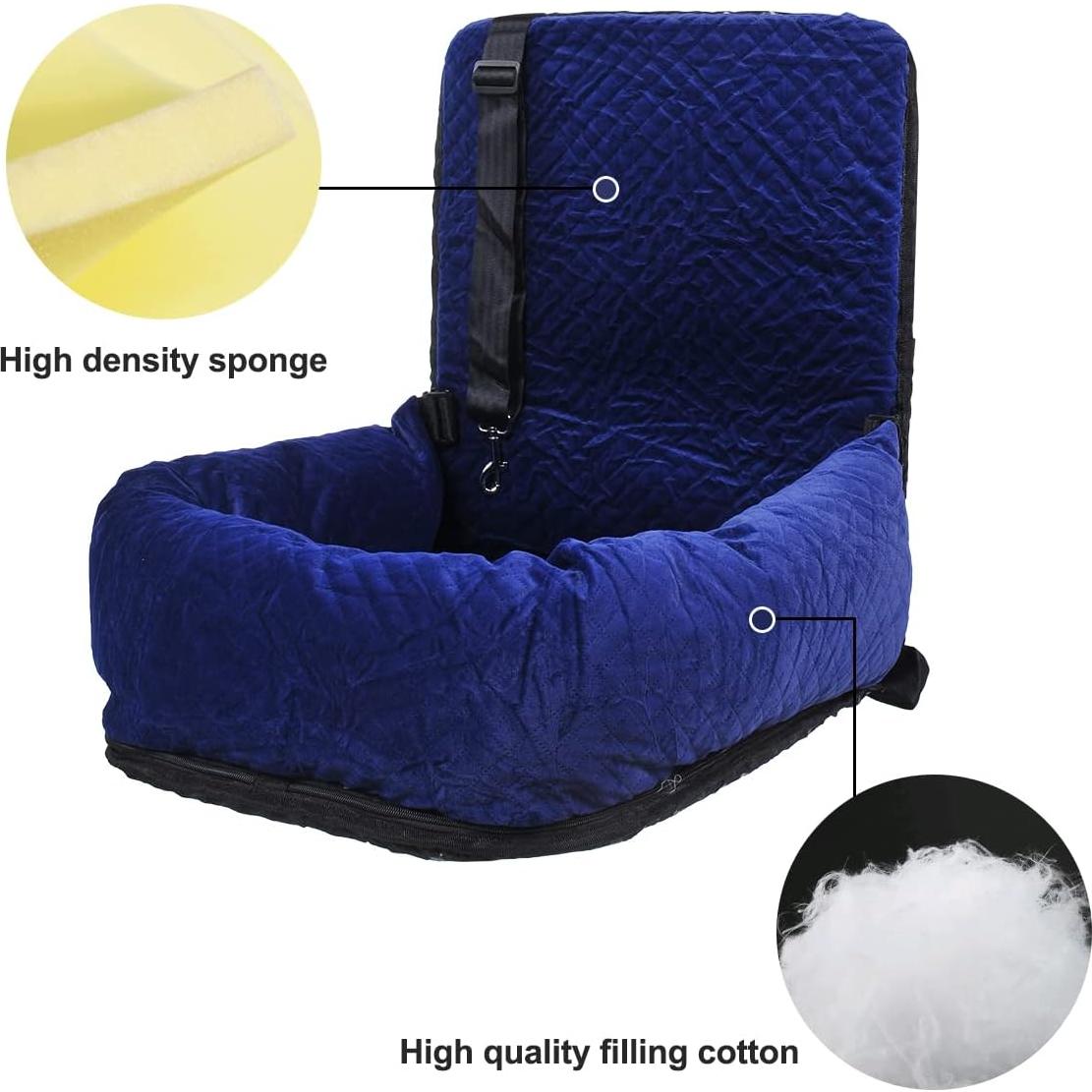 Asiento de Coche para Perros WANZQHONG Mediano 55x53cm Azul