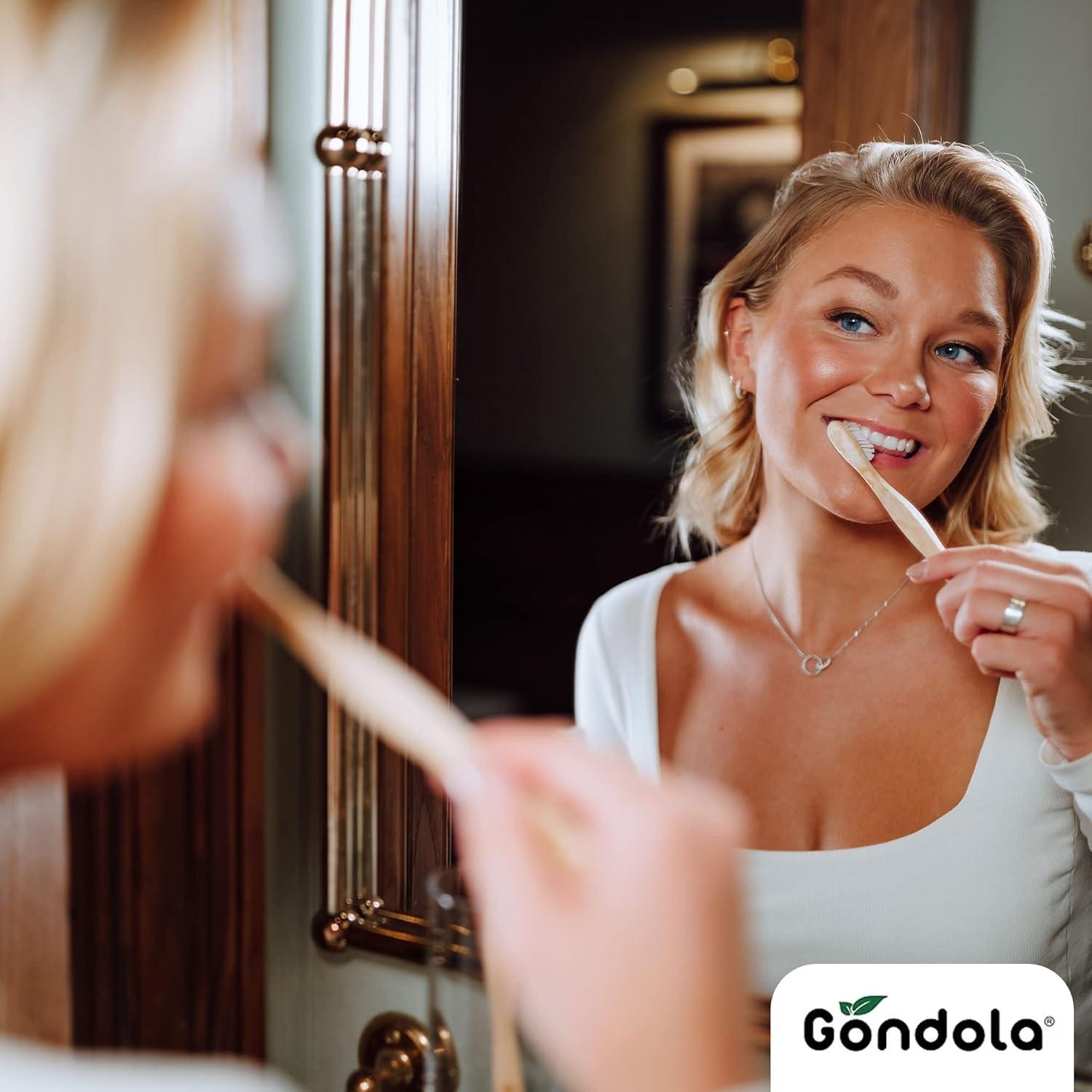 Cepillos de Dientes de Bambú Gondola - Adultos 4 Unidades