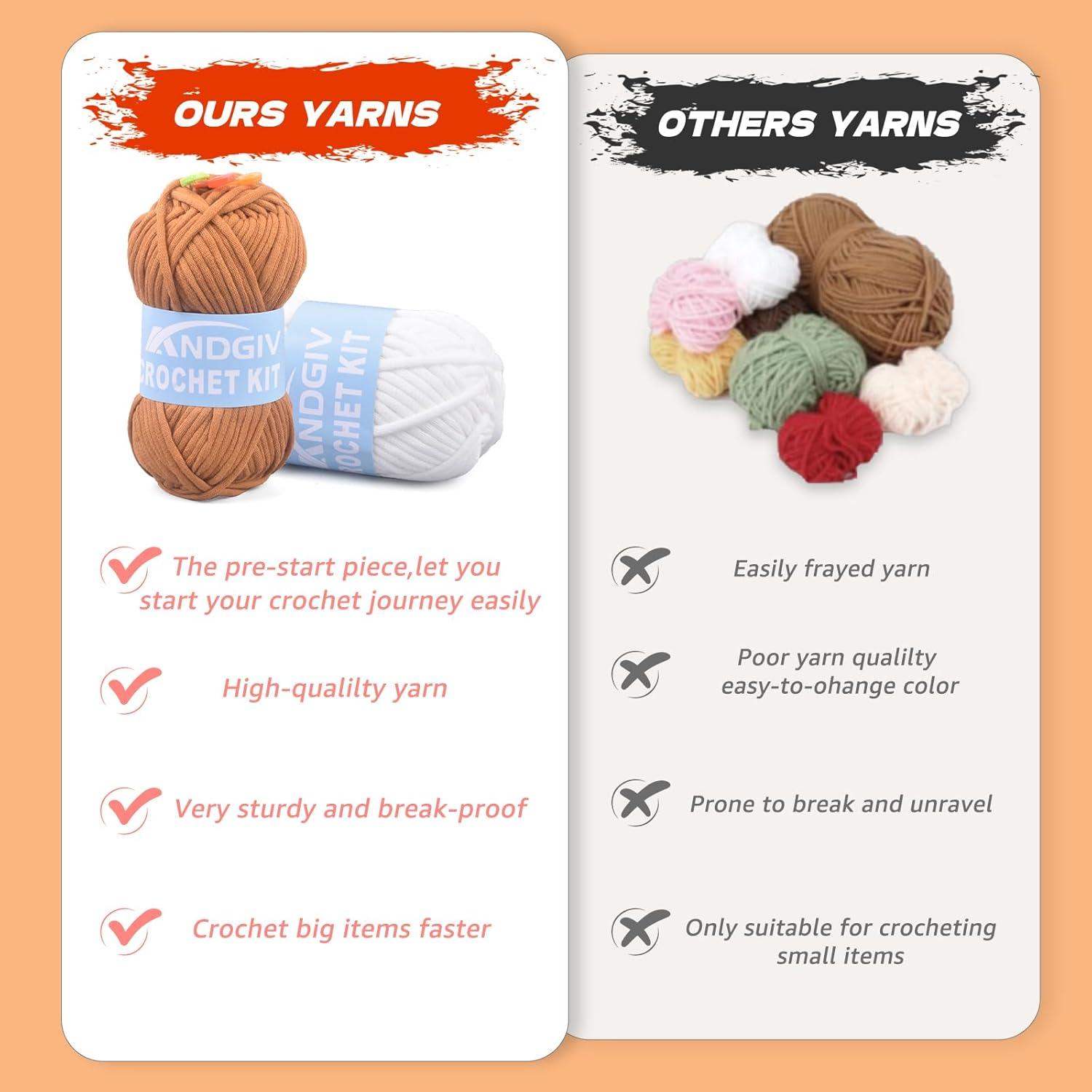 Kit de Crochet Andgiv para Principiantes - Oso Marrón DIY