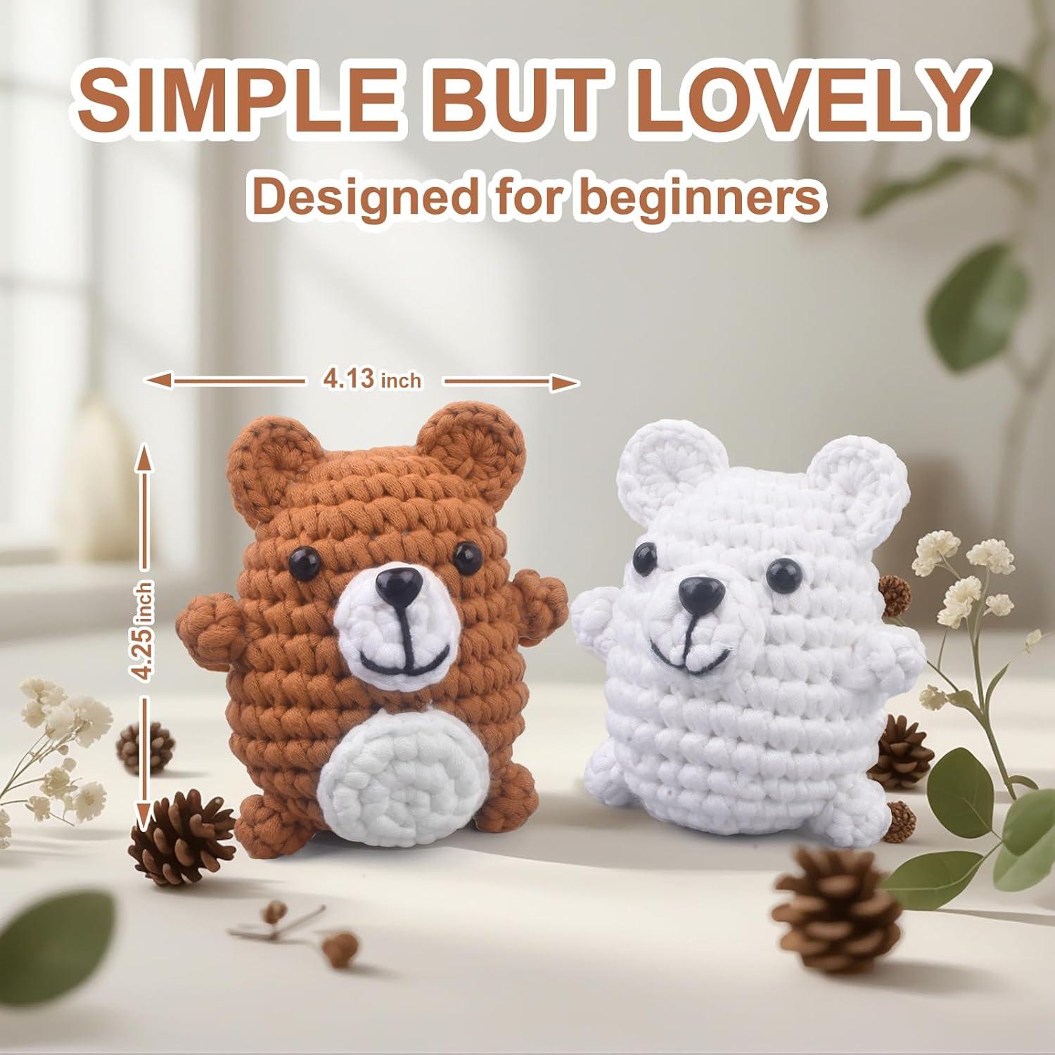 Kit de Crochet Andgiv para Principiantes - Oso Marrón DIY