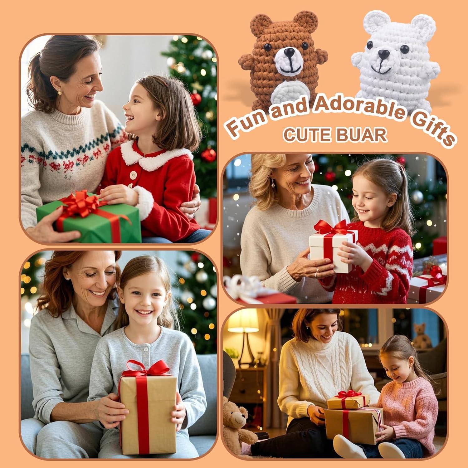 Kit de Crochet Andgiv para Principiantes - Oso Marrón DIY