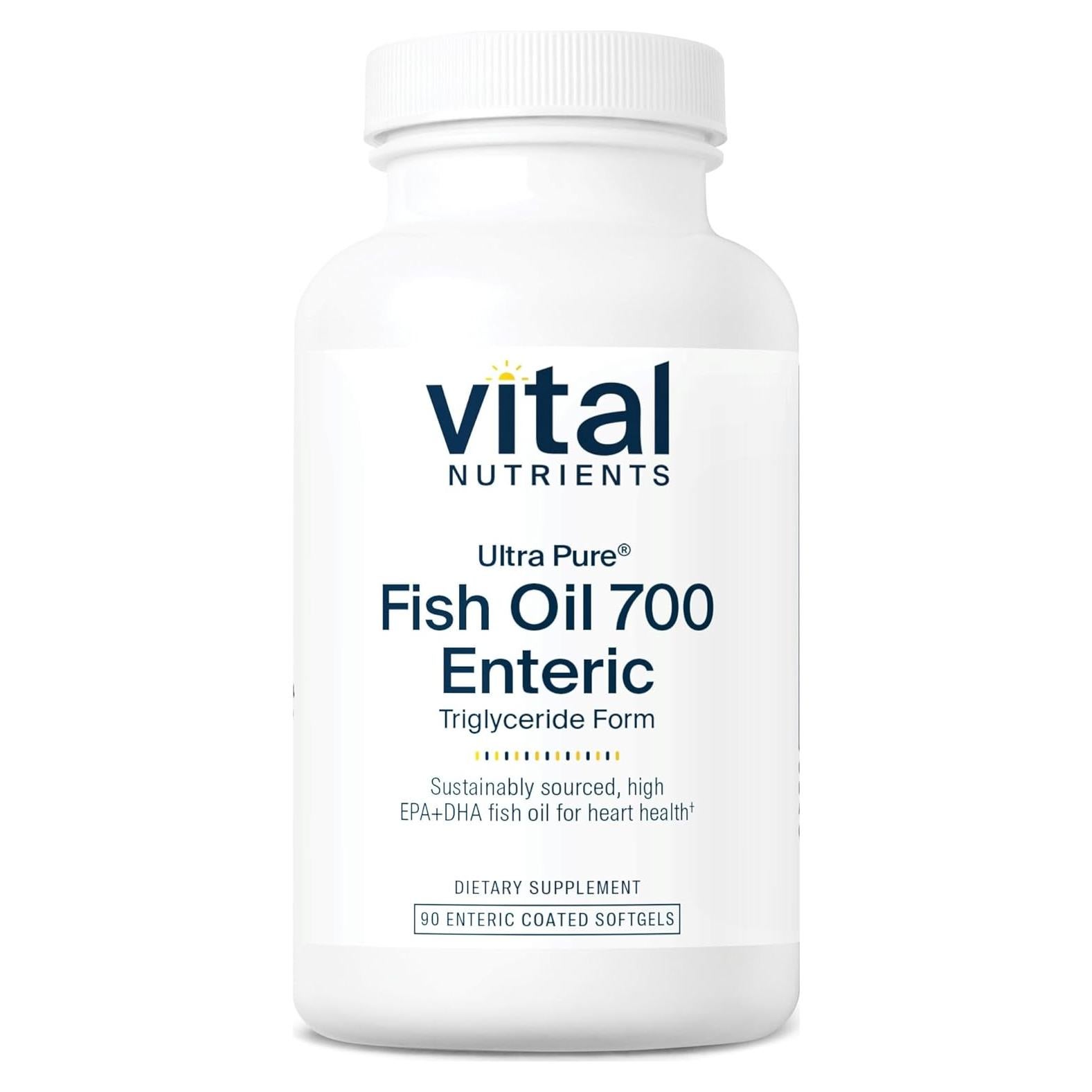 Aceite de Pescado Omega-3 Vital Nutrients 700mg 90 Cápsulas