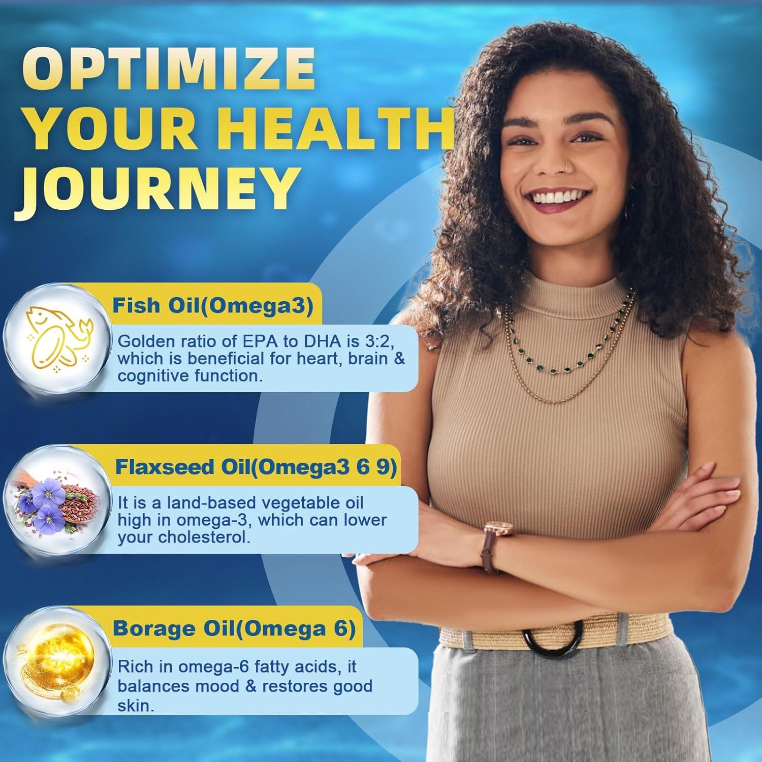 Suplemento Omega 3-6-9 DRFOSTER 2000mg 120 Cápsulas Blandas