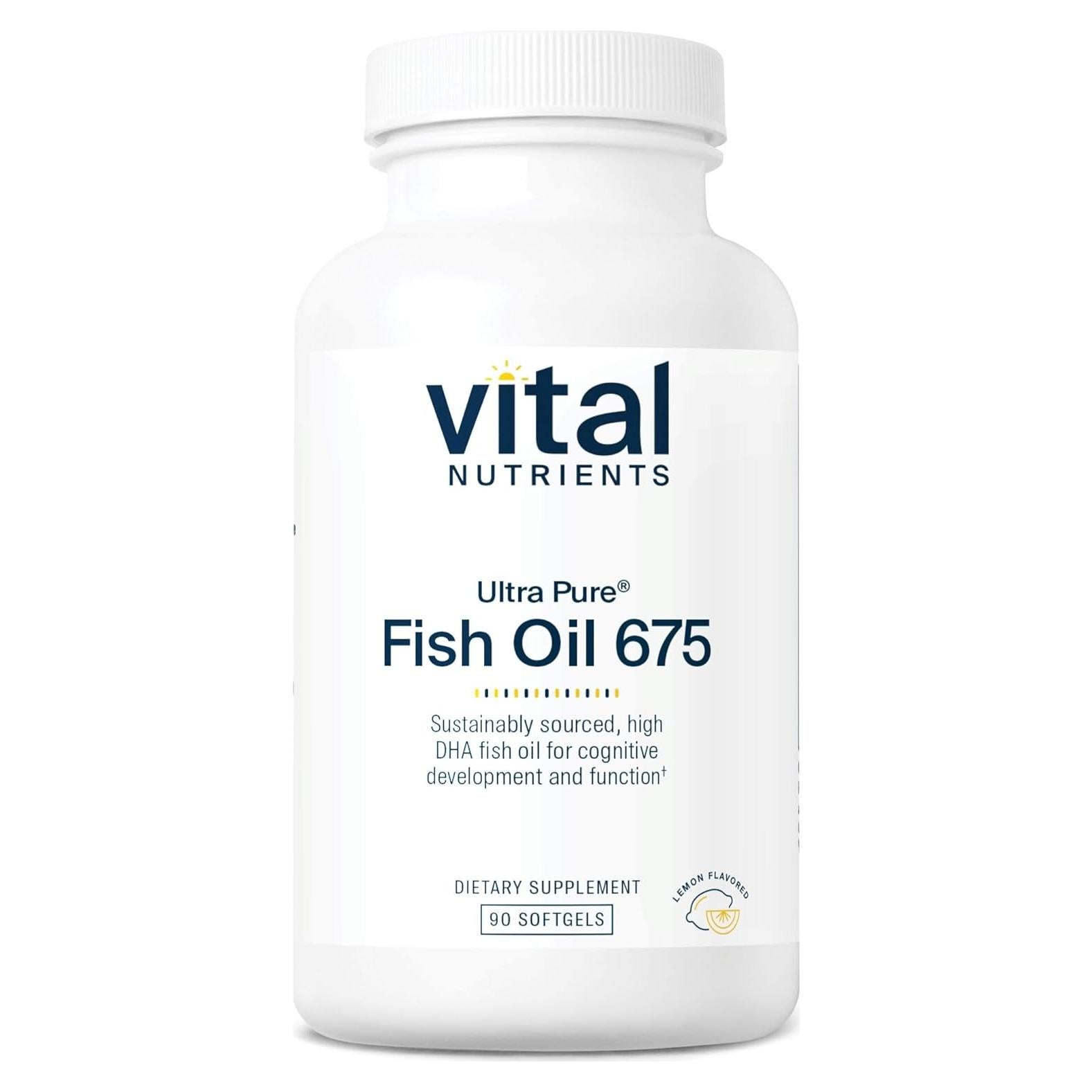 Aceite de Pescado Omega-3 Vital Nutrients 675mg 90 Gelatinas