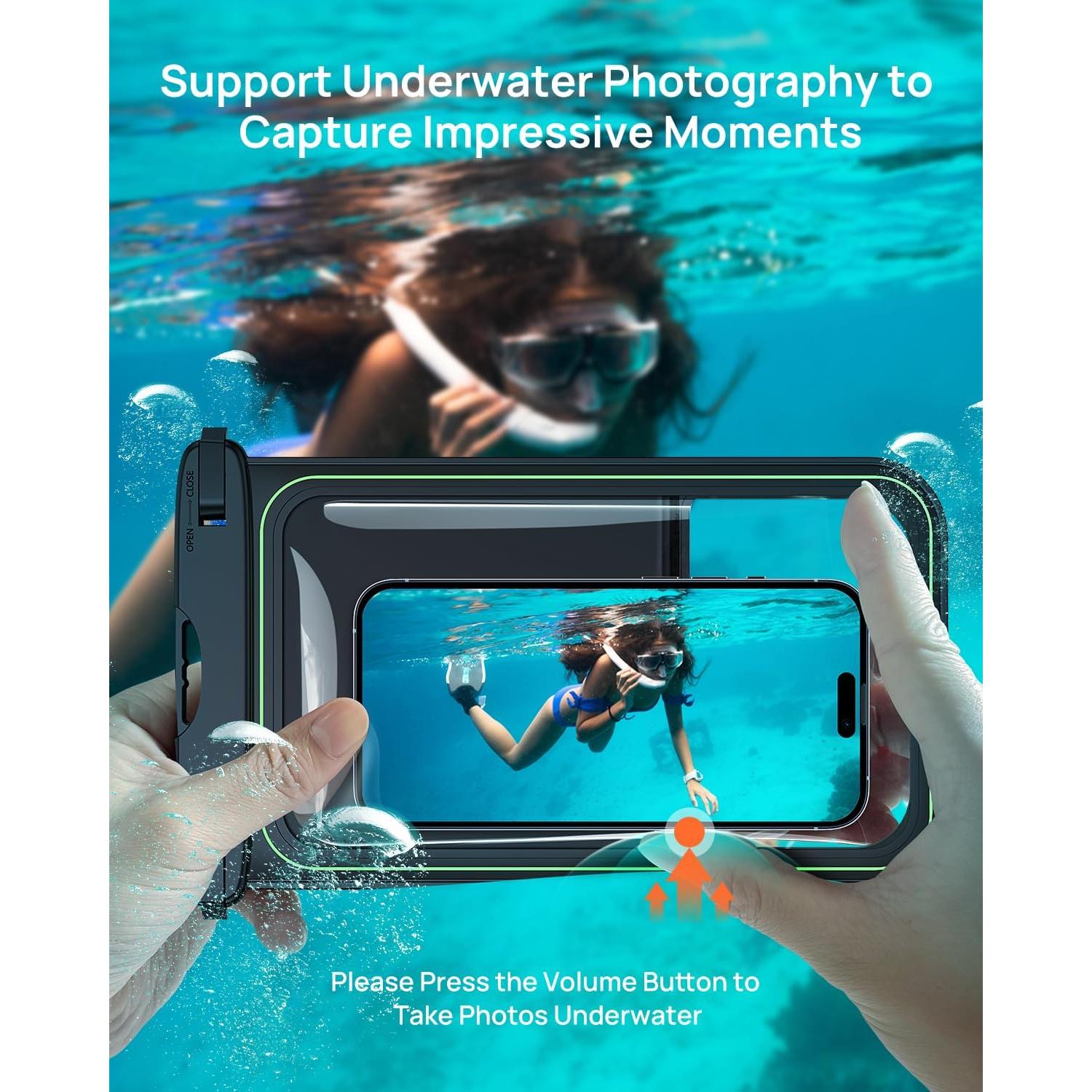 Bolsa Flotante Impermeable Lanhiem IPX8 para Teléfono Negro