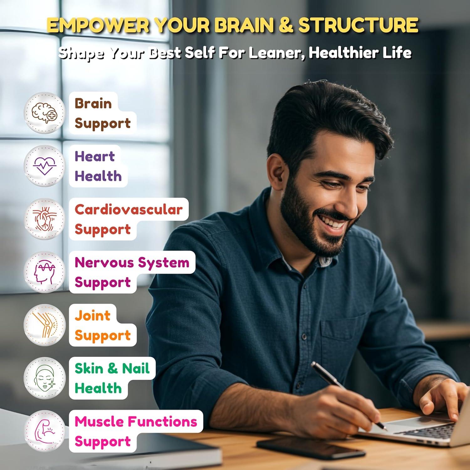 Suplemento de Aceite de Pescado Halal SHIFAA 120 Softgels Omega 3