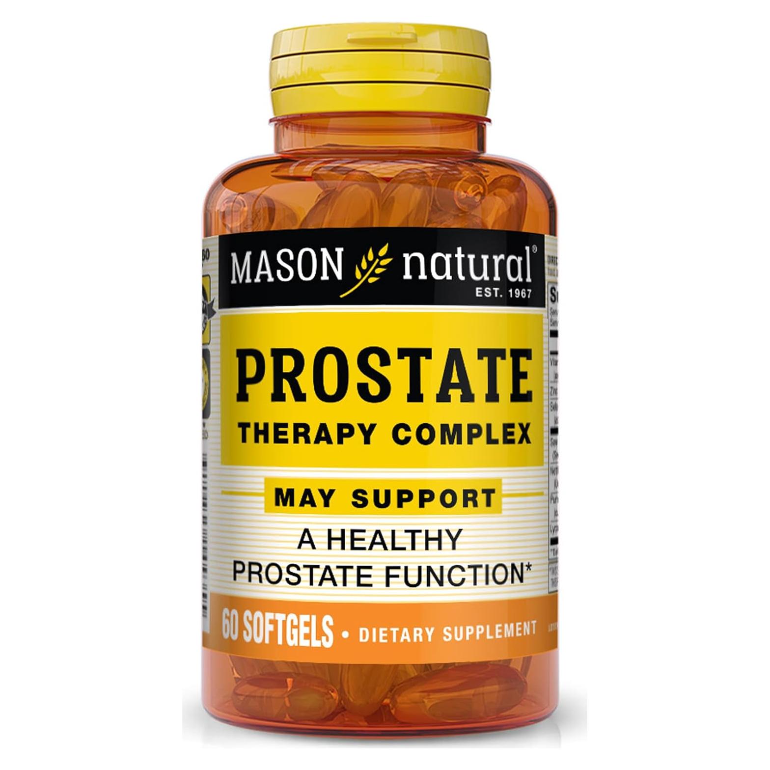 Suplemento Prostático Mason Natural con Saw Palmetto 60 Gelatinas