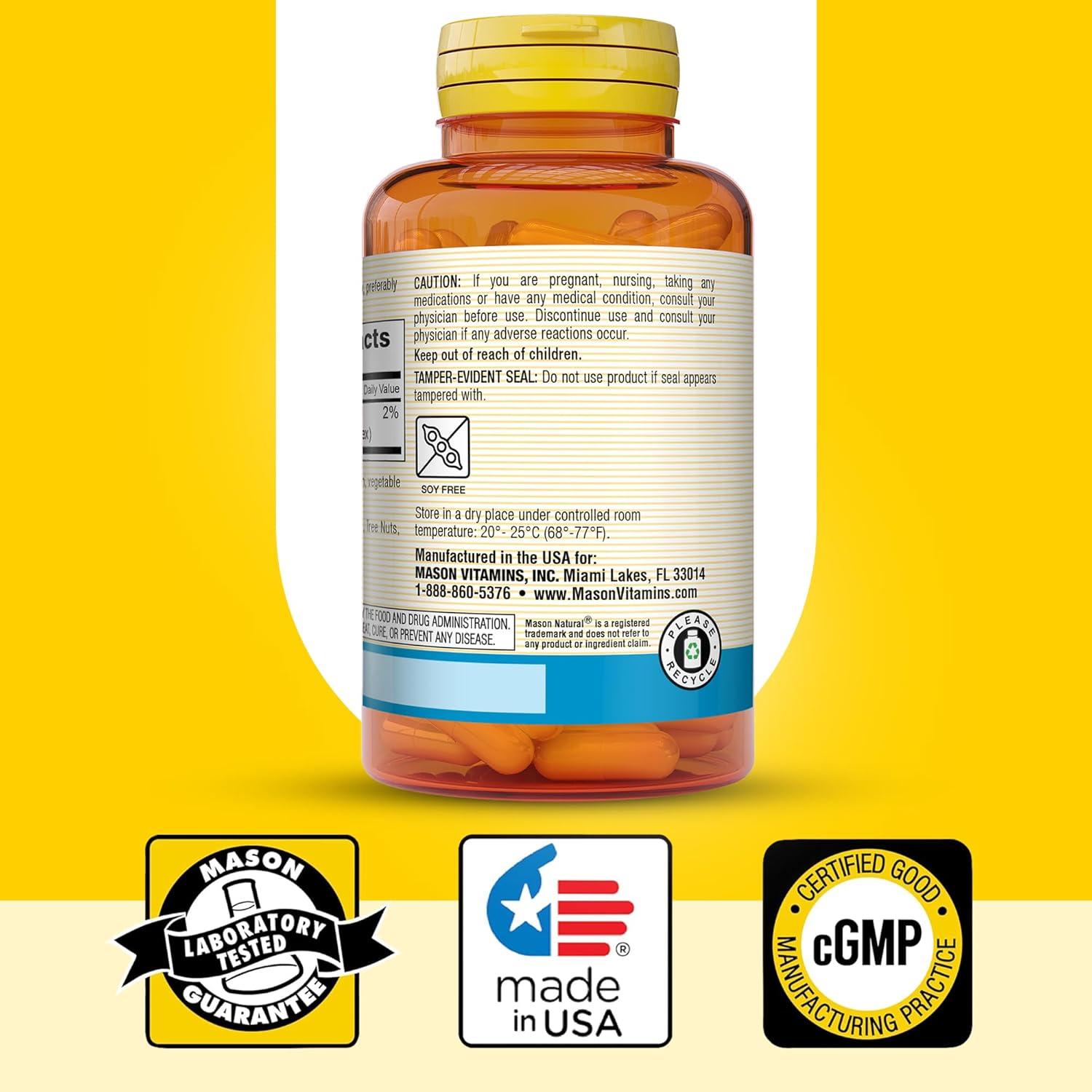 Suplemento Glicinato de Potasio Mason Natural 99 mg 90 Cápsulas