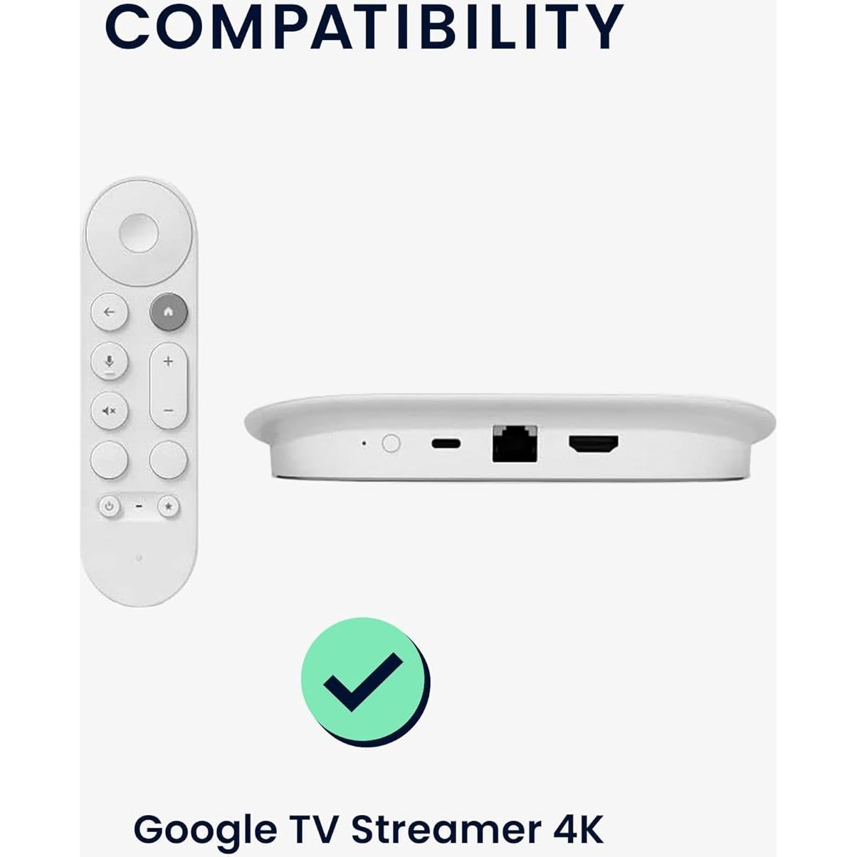 Juego de Fundas de Control Remoto KW-Commerce para Google TV 4K - 2 Piezas - Negro