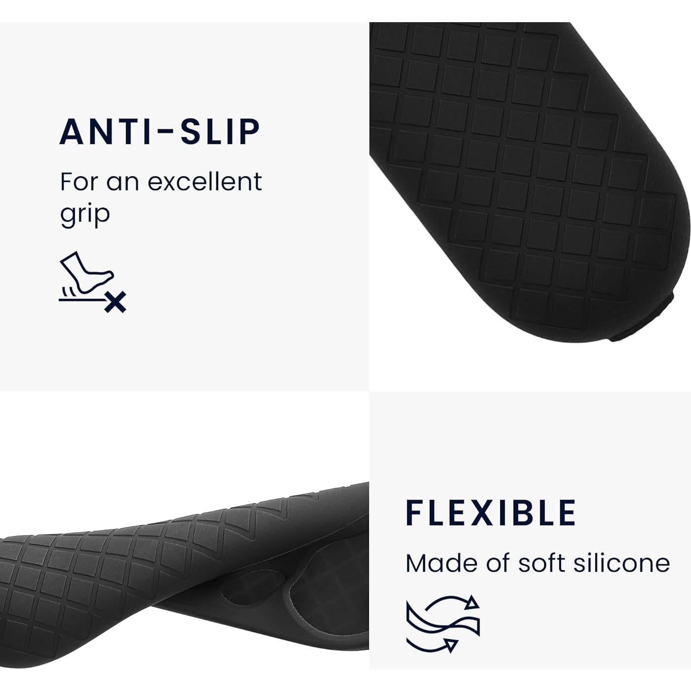 Juego de Fundas de Control Remoto KW-Commerce para Google TV 4K - 2 Piezas - Negro