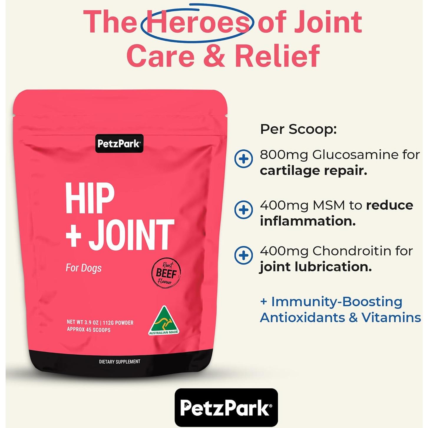 Suplemento de Glucosamina Petz Park 800mg - 45 Cucharadas