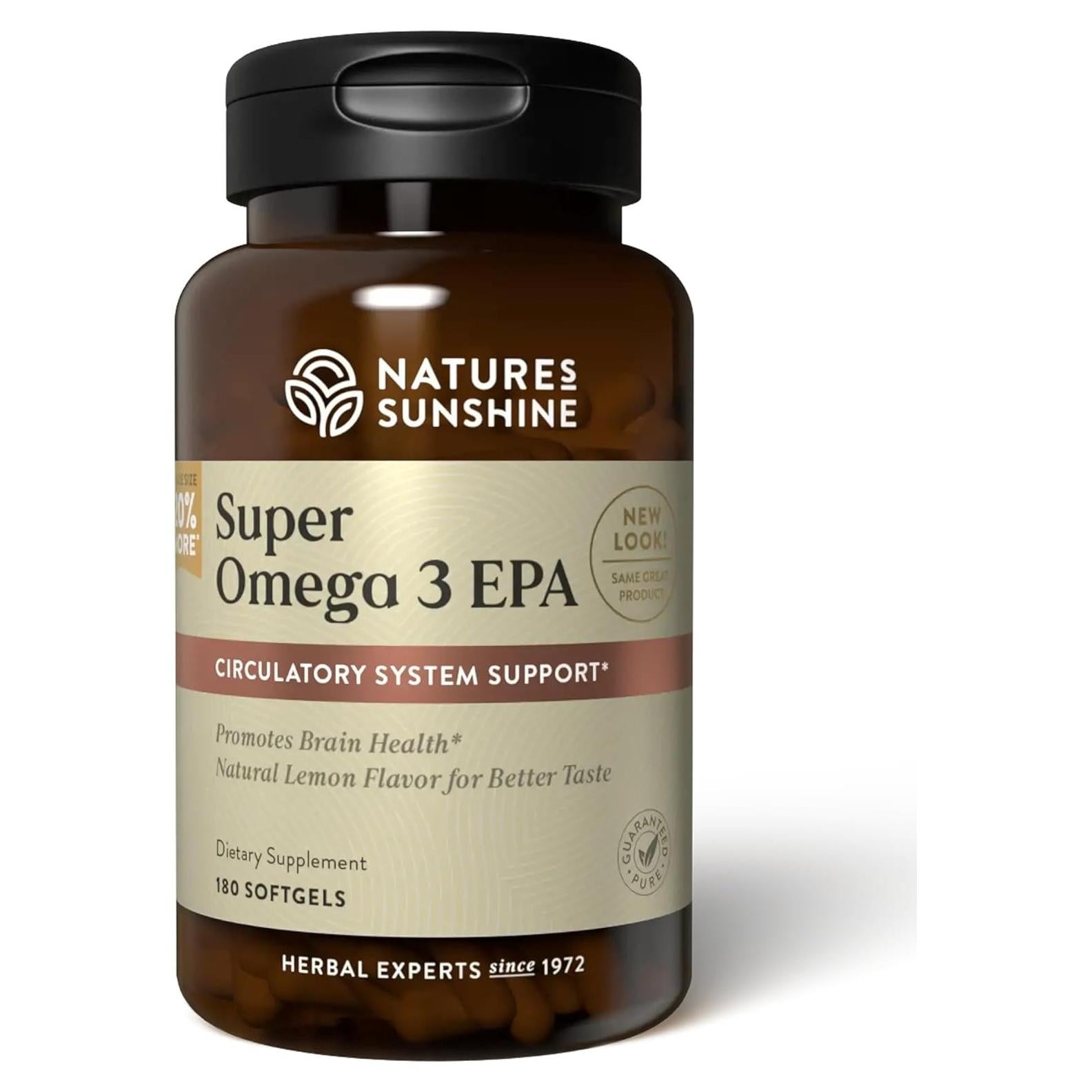 Suplemento Omega-3 EPA Nature's Sunshine 180 Gelatinas 330g