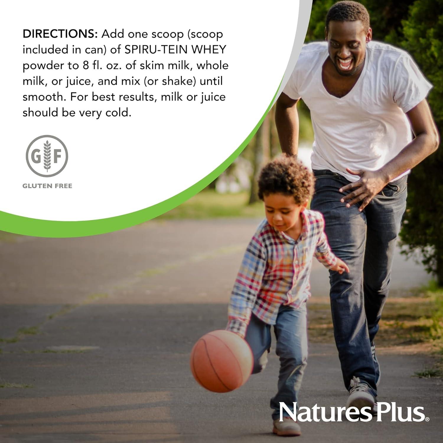 Batido de Proteína de Suero Natures Plus SPIRU-TEIN Chocolate 450g