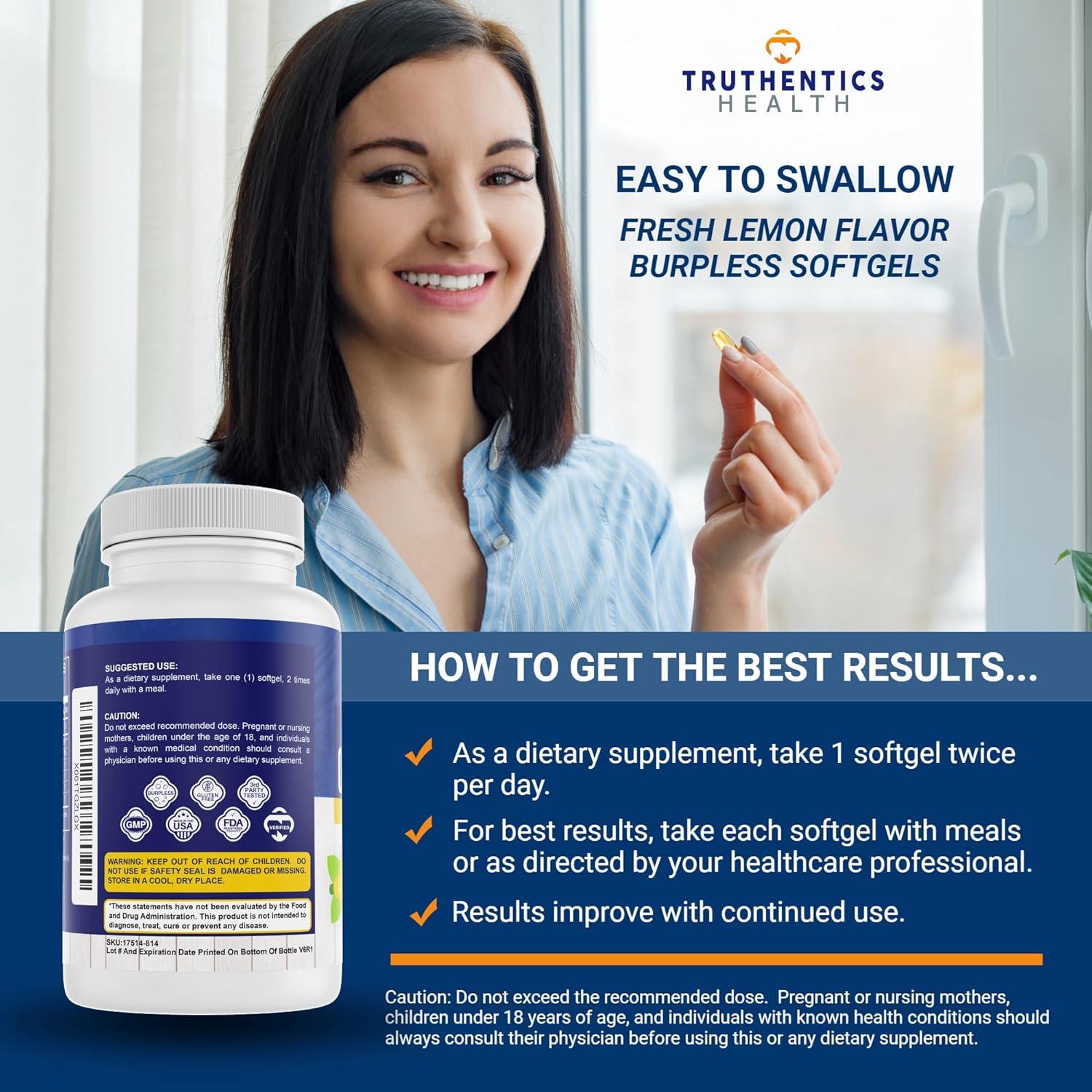 Suplemento Omega 3 Aceite de Pescado Truthentics 2400 mg