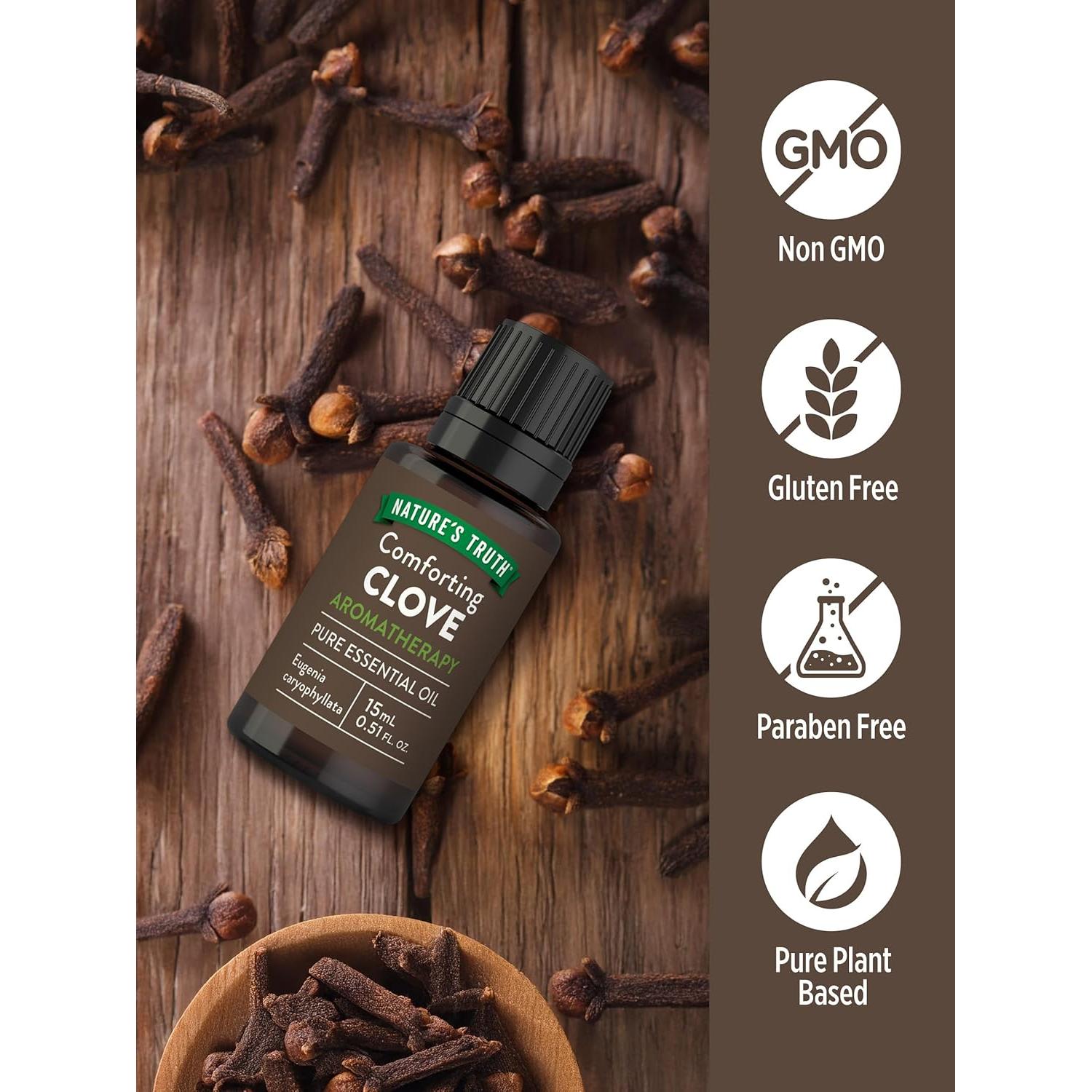 Aceite Esencial de Clavo Nature's Truth 15 mL - Aromaterapia y DIY