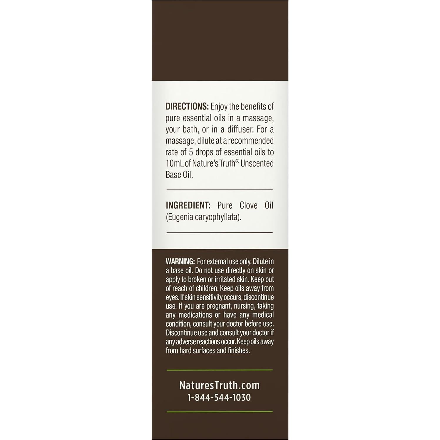 Aceite Esencial de Clavo Nature's Truth 15 mL - Aromaterapia y DIY