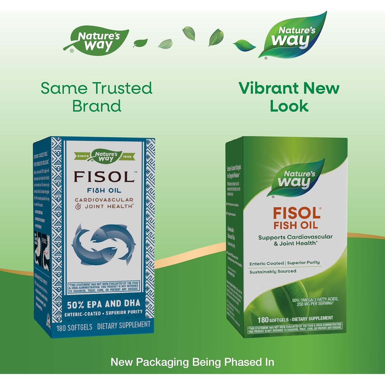 Aceite de Pescado Fisol Nature's Way 180 Gelatinas Blandas Omega-3