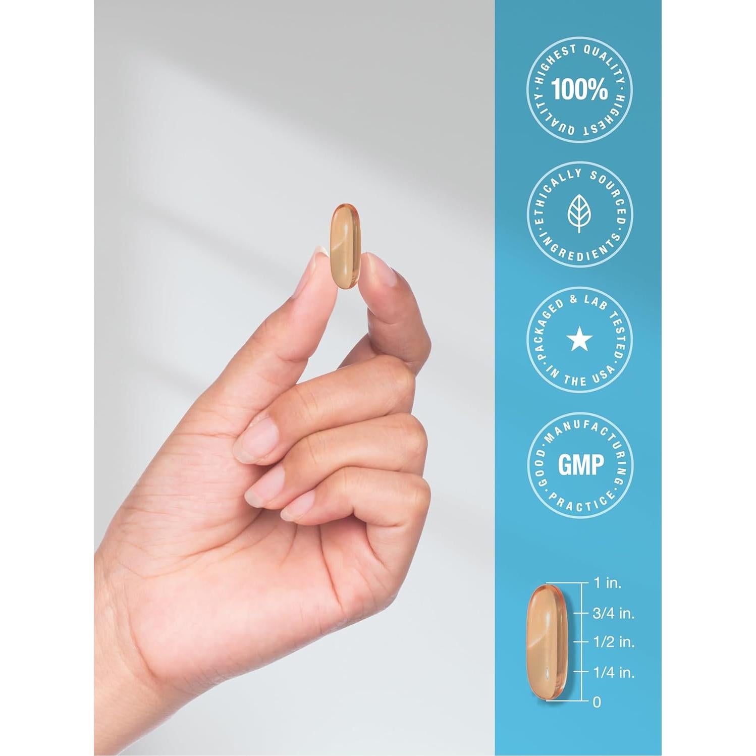 Aceite de Salmón Salvaje de Alaska Horbaach 180 Cápsulas Omega-3