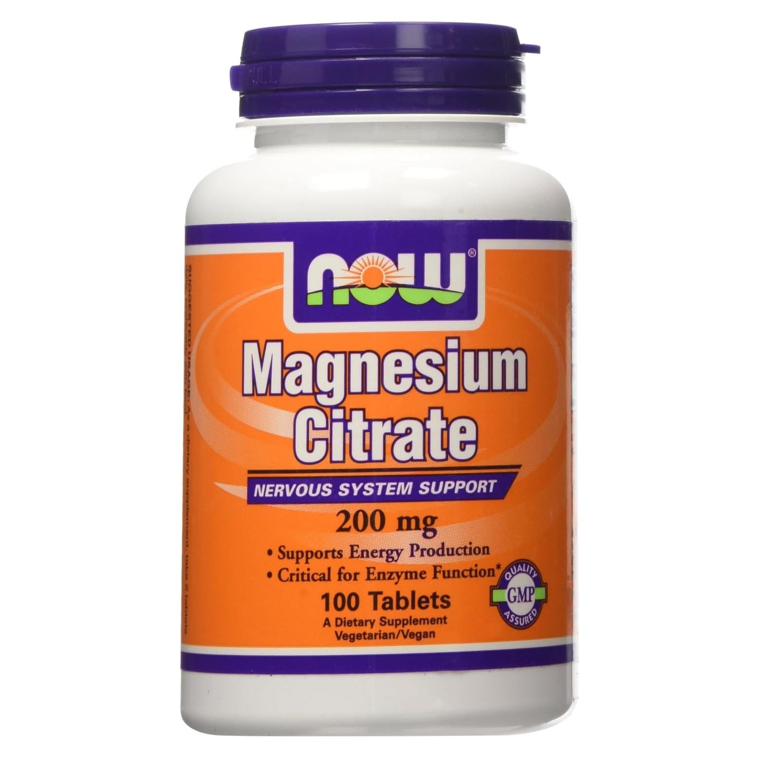 Citrato de Magnesio Now Foods 200 mg 100 Tabletas
