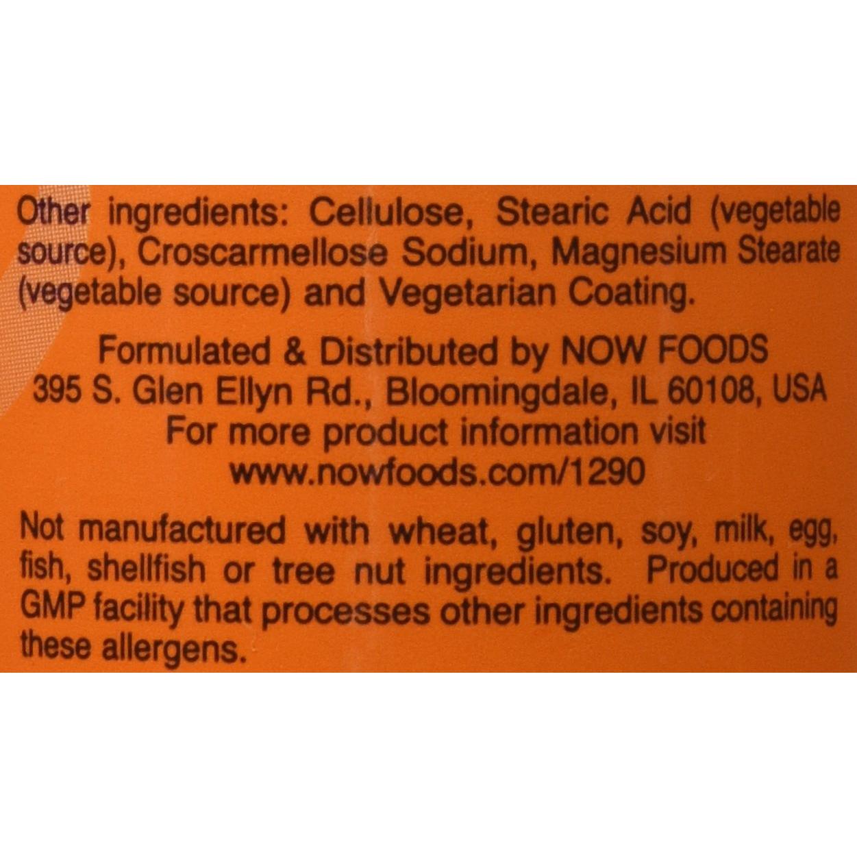 Citrato de Magnesio Now Foods 200 mg 100 Tabletas