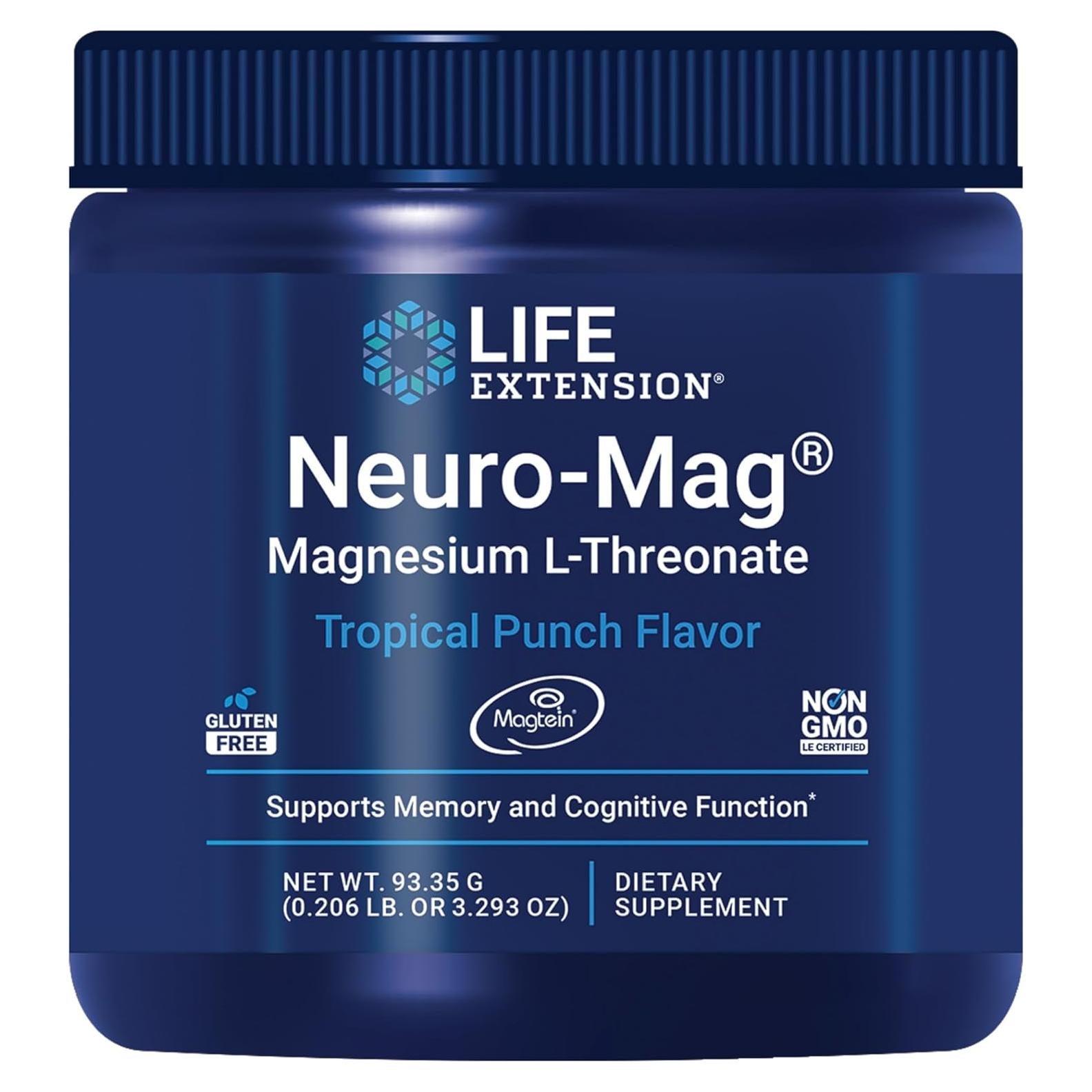 Suplemento de Magnesio L-Treonato Life Extension 30 Porciones