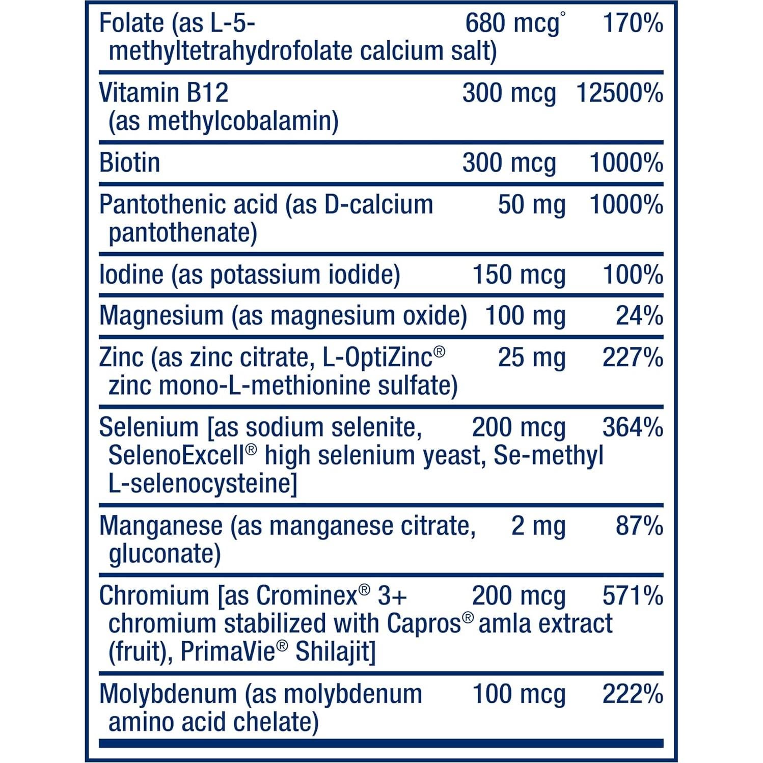 Suplemento Multivitamínico Life Extension One-Per-Day 500 mg