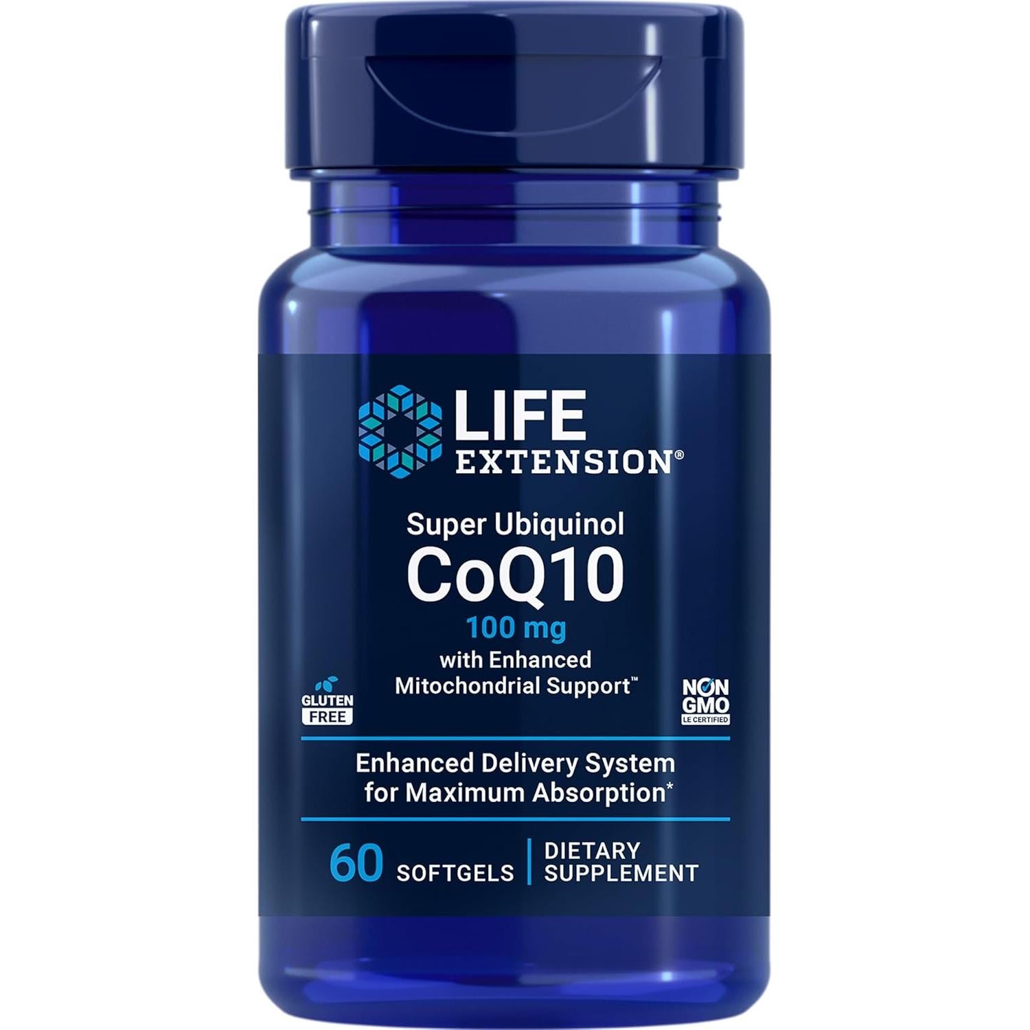 Extensión de Vida Super Ubiquinol CoQ10 y Neuro-mag Magnesio