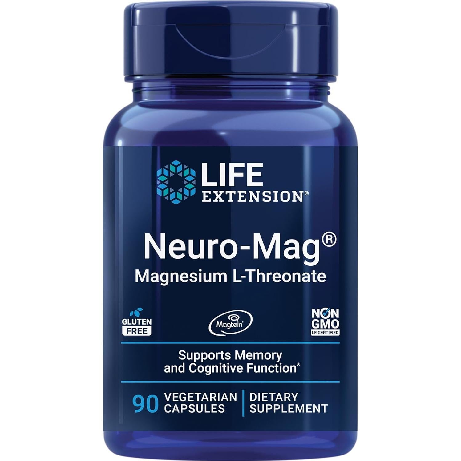 Extensión de Vida Super Ubiquinol CoQ10 y Neuro-mag Magnesio