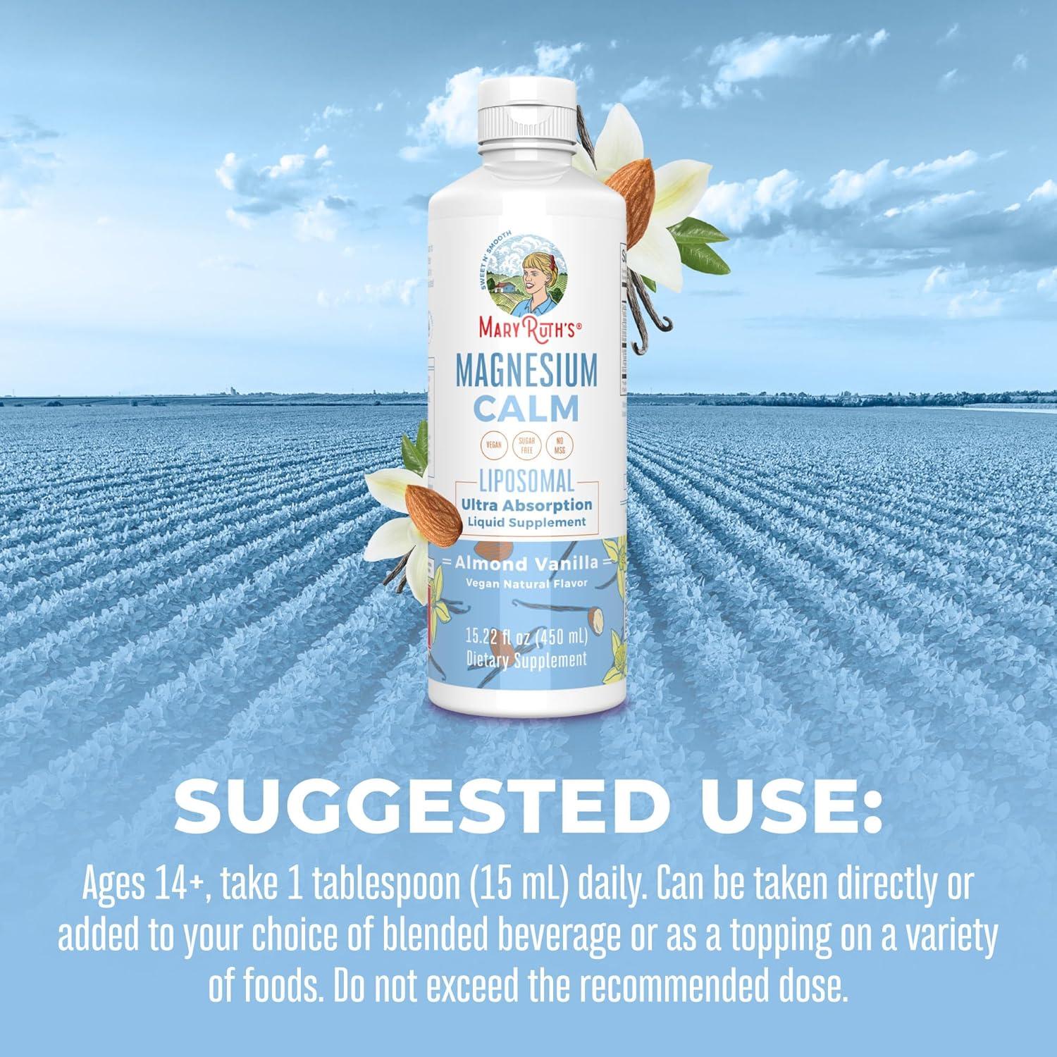 Suplemento Reishi Liposomal MaryRuth 60ml - Magnesio Vainilla