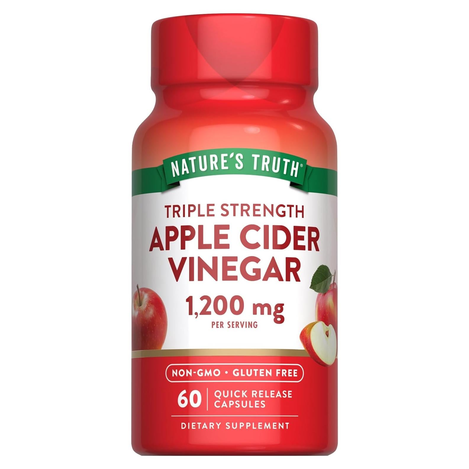 Cápsulas de Vinagre de Manzana Nature's Truth 1200mg 60 Unidades